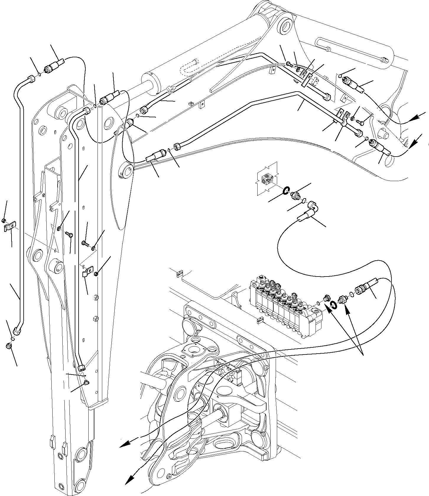 Part 6780. HYDRAULIC PIPING (HAMMER LINE) (WITH TELESCOPIC ARM) [6780]