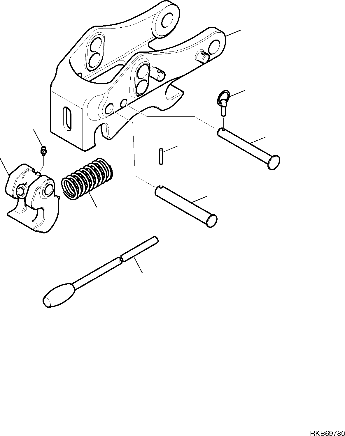 Part 7535. BACKHOE QUICK COUPLING (2/2) [7535]