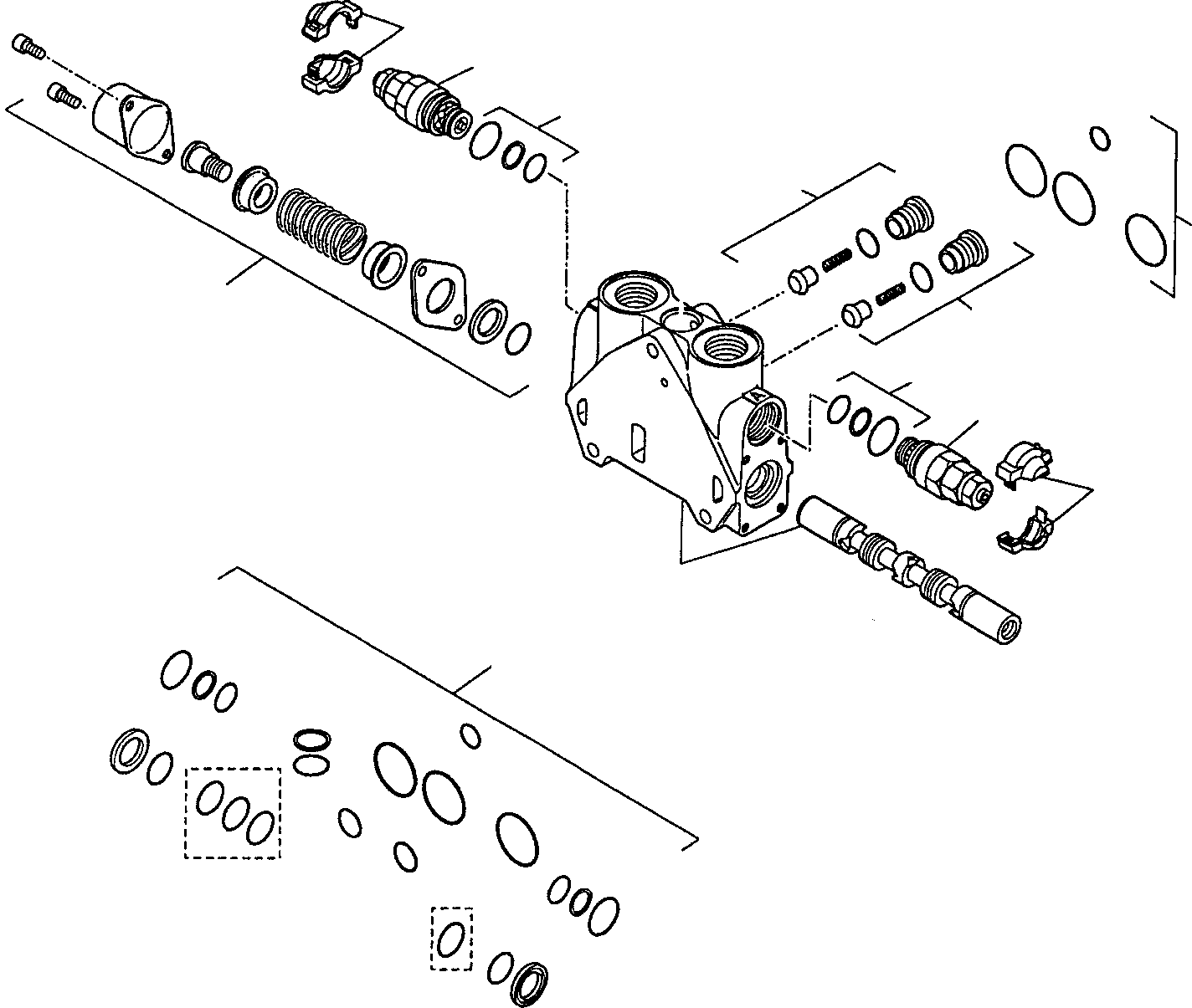 Part 15. SHOVEL CONTROL VALVE (FOR BUCKET 4 IN 1) (4/5) [6215]