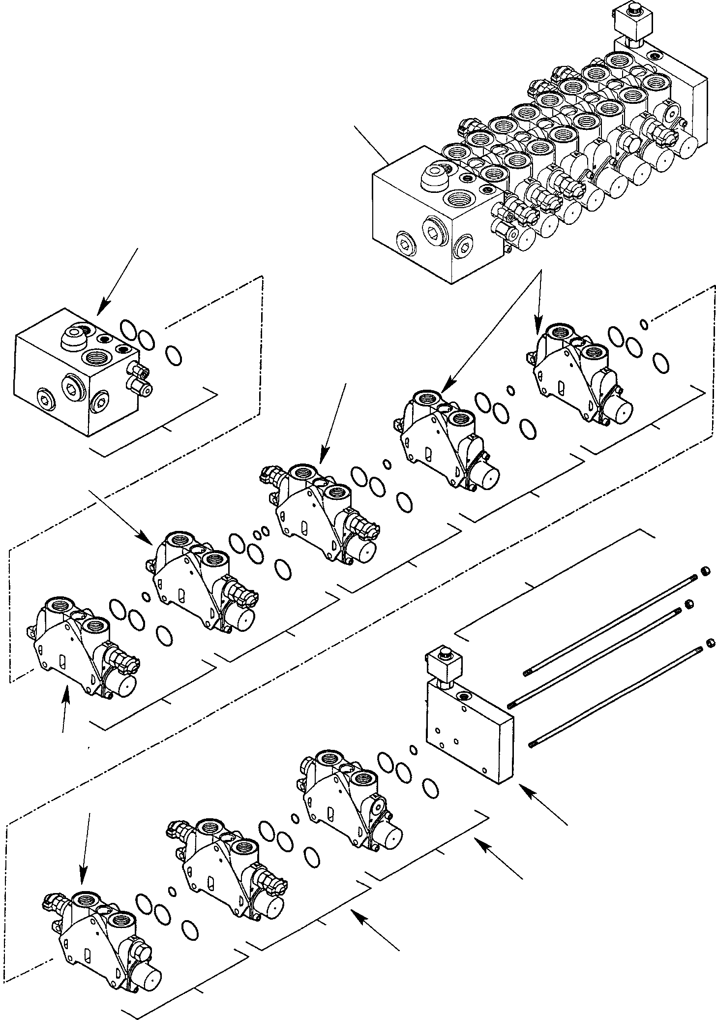 Part 34. BACKHOE CONTROL VALVE (8 SECTIONS) (1/3) [6285]