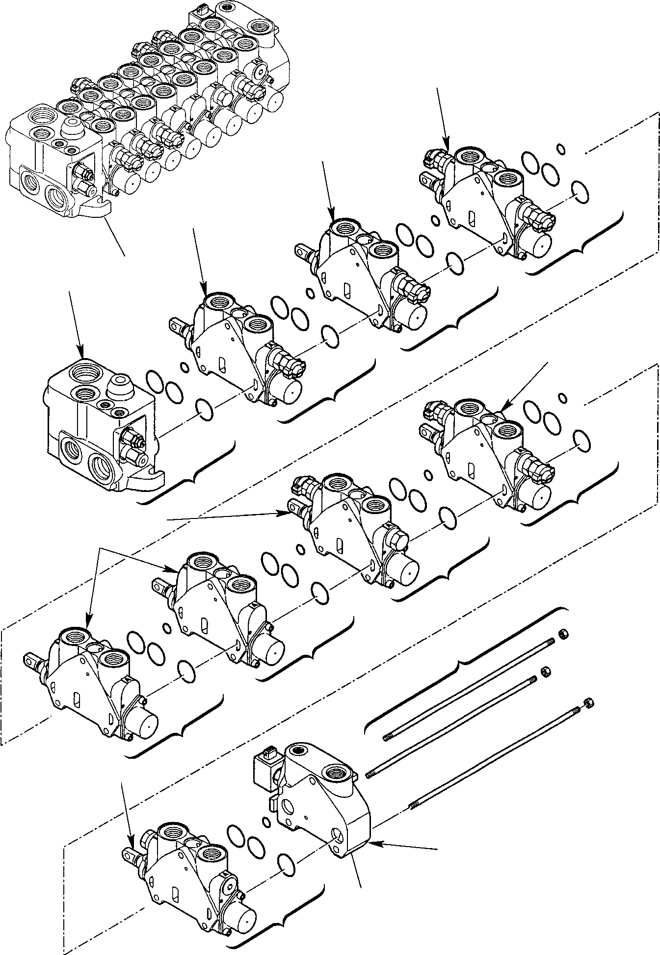 Part 35. BACKHOE CONTROL VALVE (HAMMER) (1/3) [6286]