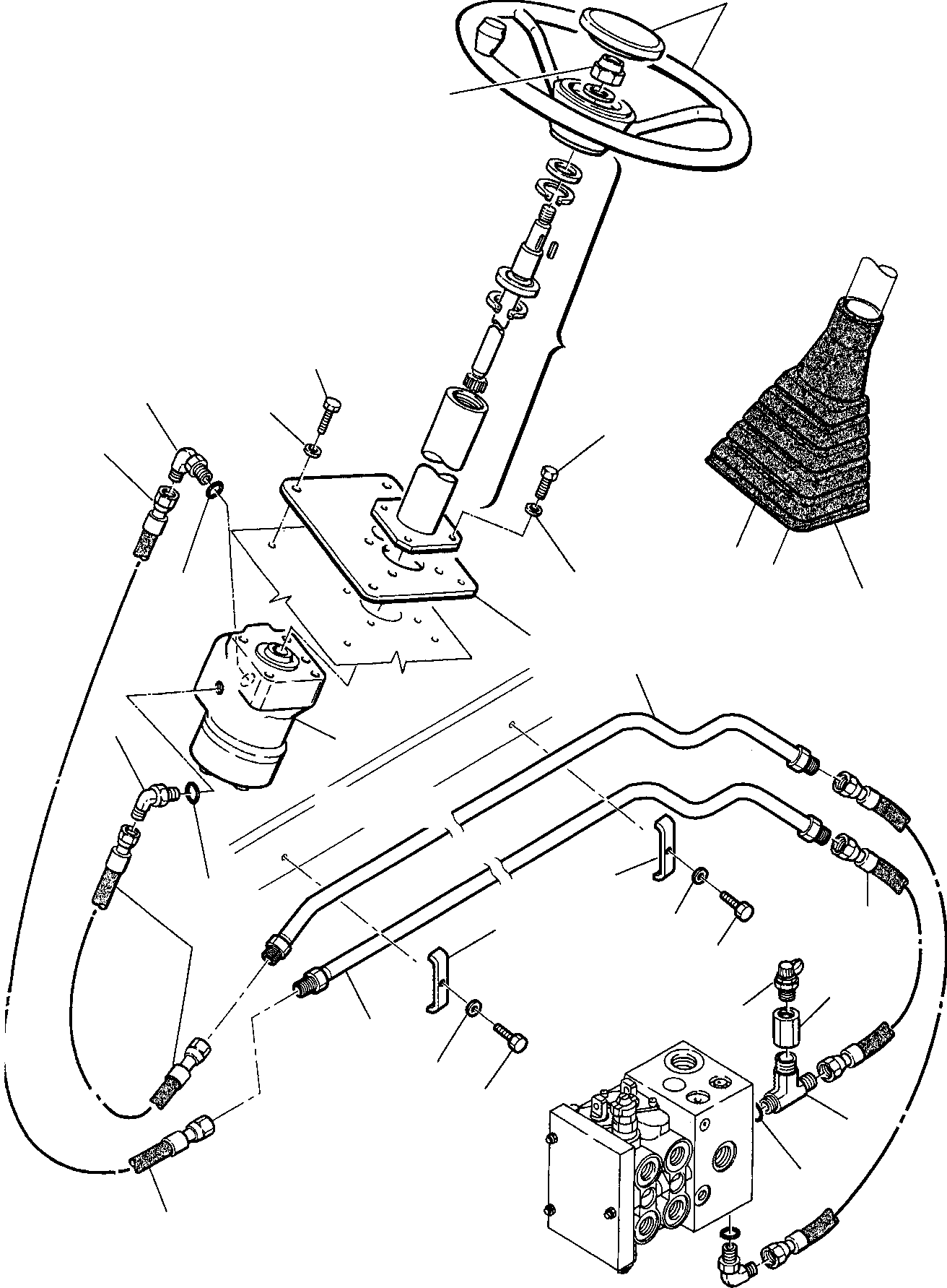 Part 42. HYDRAULIC PIPING (STEERING LINE) (1/2) [6550]