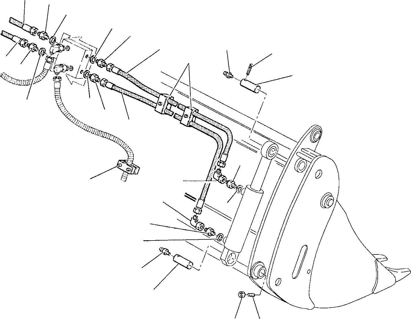 Part 52. HYDRAULIC PIPING (BUCKET - 4 IN 1 CYLINDER LINE) (2/2) [6661]