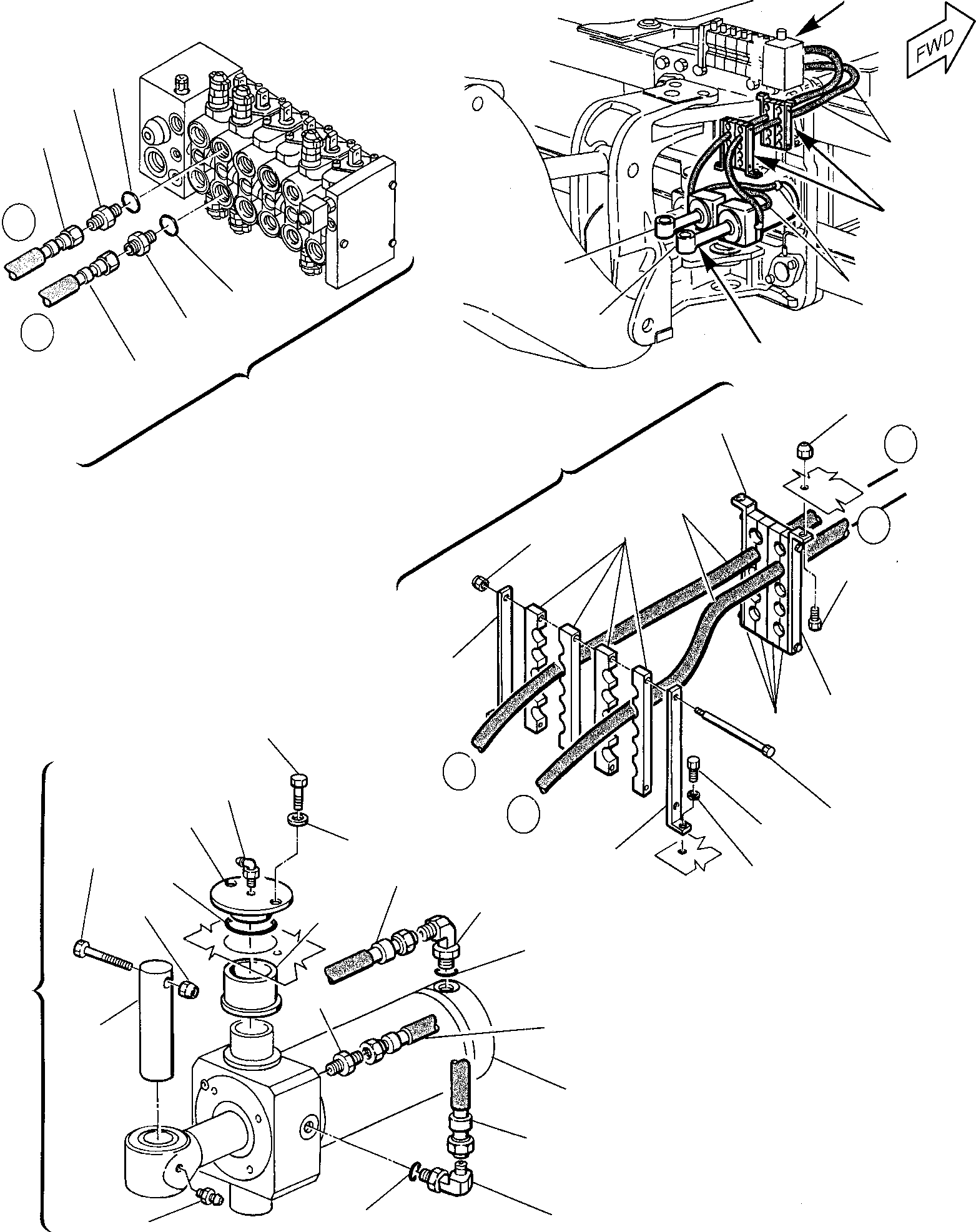 Part 53. HYDRAULIC PIPING (BOOM SWING CYLINDER LINE) [6700]