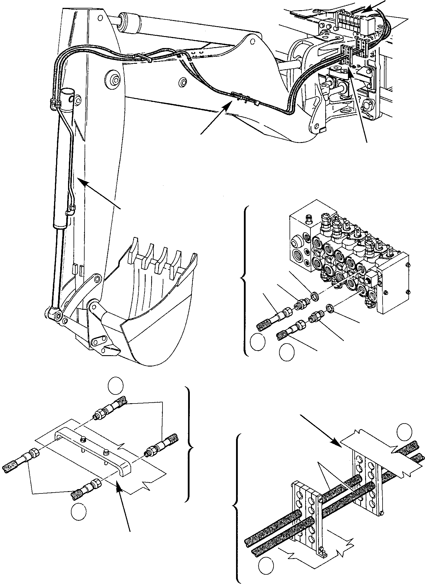 Part 59. HYDRAULIC PIPING (BUCKET CYLINDER LINE) (1/2) [6740]