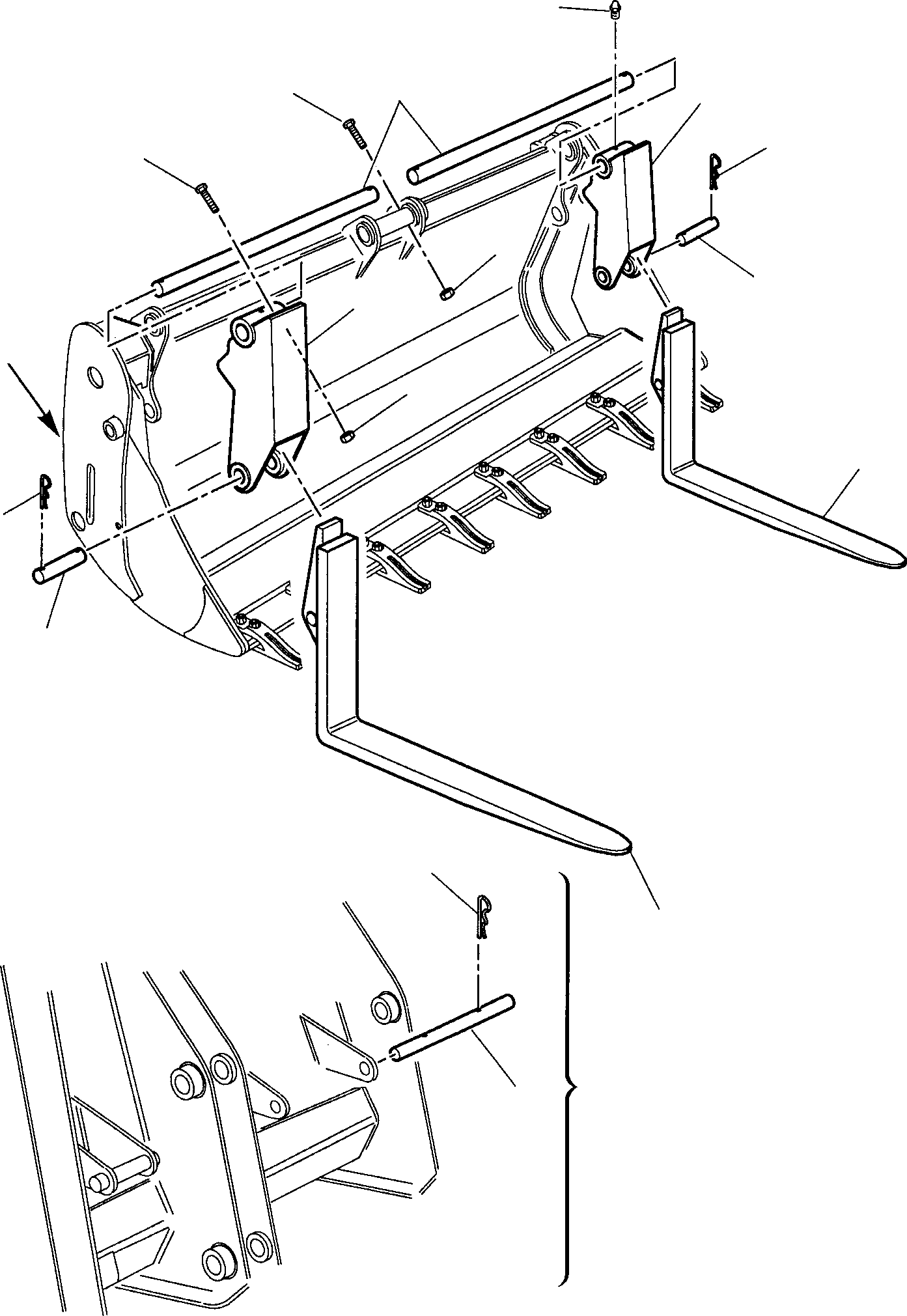 Part 6. FORK (FOR BUCKET 4 IN 1) [7060]