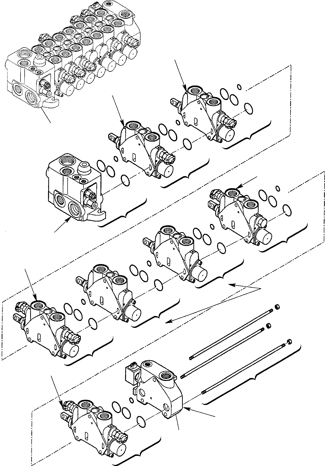 Part 27. CONTROL VALVE (7 SECTIONS) (FOR HAMMER) (1/2) [6340]