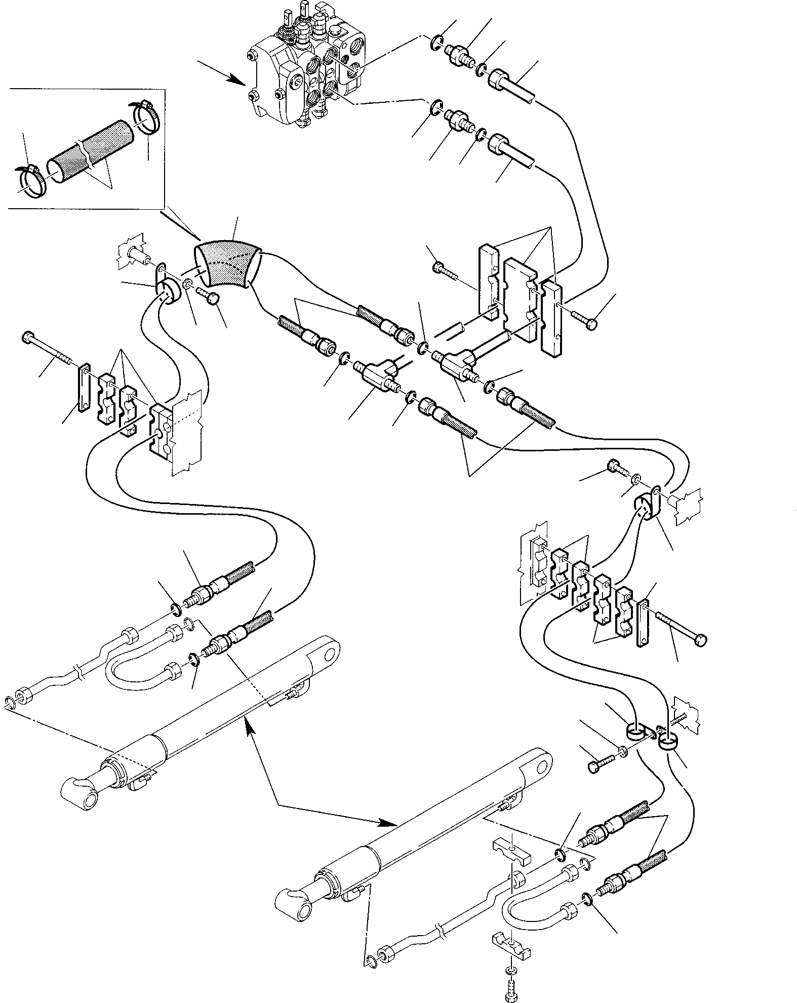 Part 41. HYDRAULIC PIPING (SHOVEL LIFTING CYLINDER LINE) (1/2) [6600]