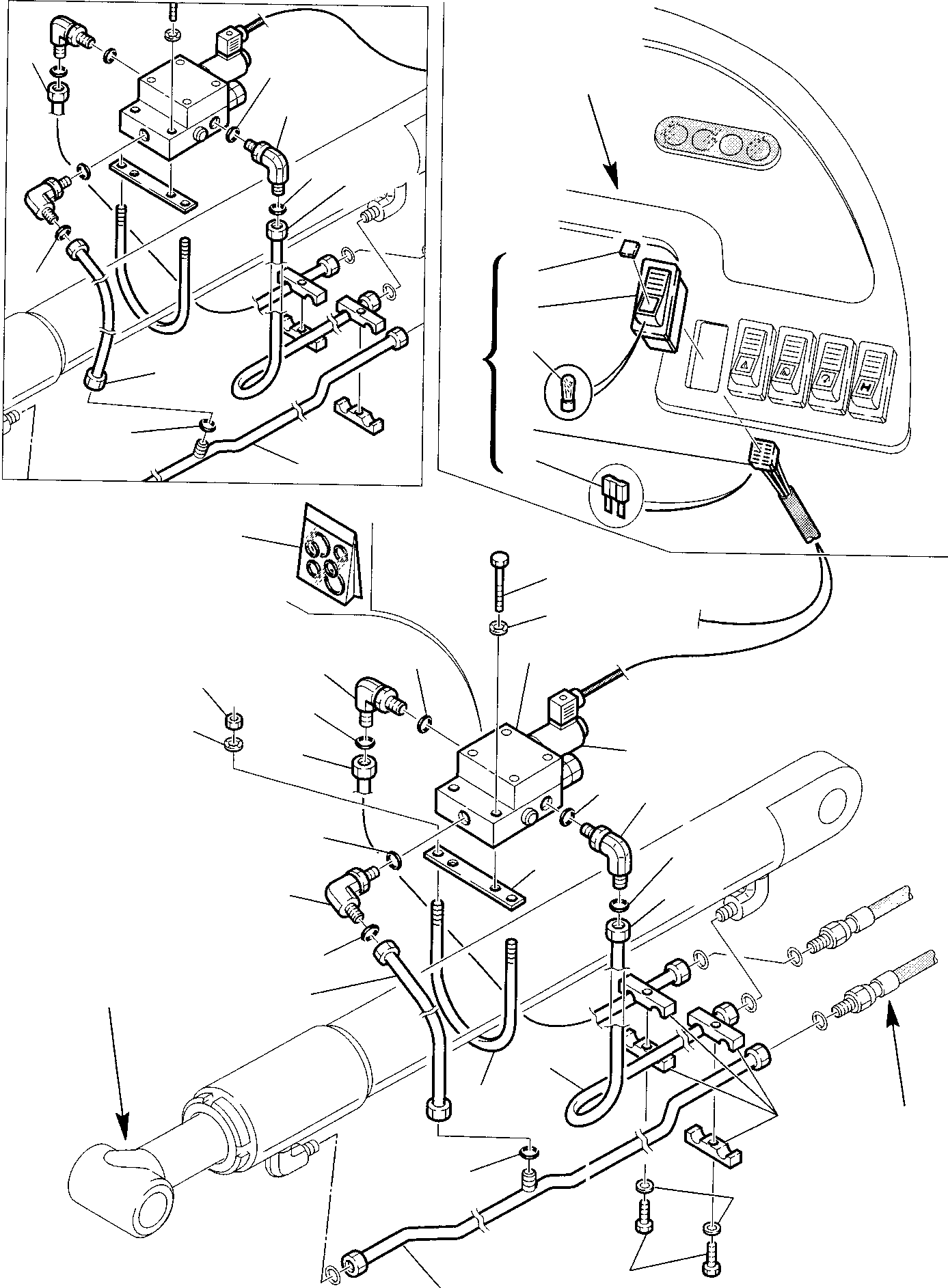 Part 44. HYDRAULIC PIPING (SHOVEL LIFTING CYLINDER) (ELECTRIC SAFETY VALVE) [6625]