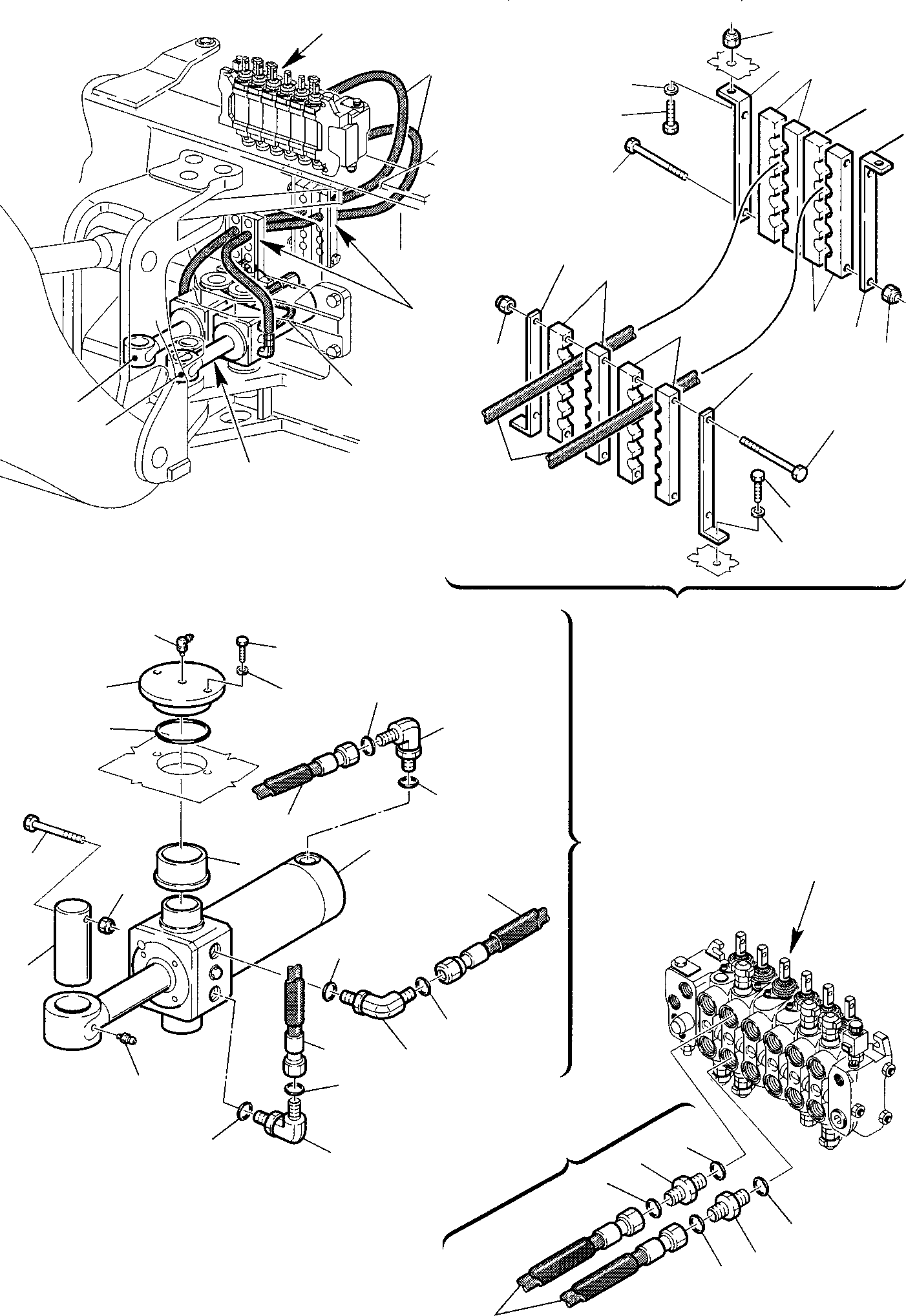 Part 54. HYDRAULIC PIPING (BOOM SWING CYLINDER LINE) [6700]