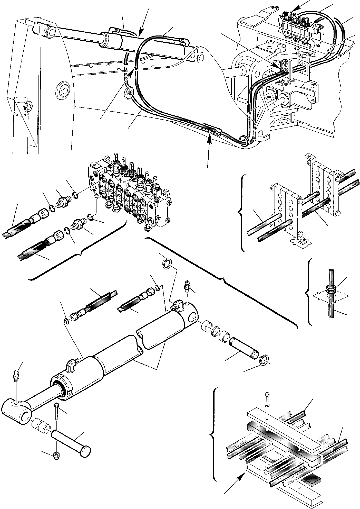 Part 58. HYDRAULIC PIPING (ARM CYLINDER LINE) [6730]