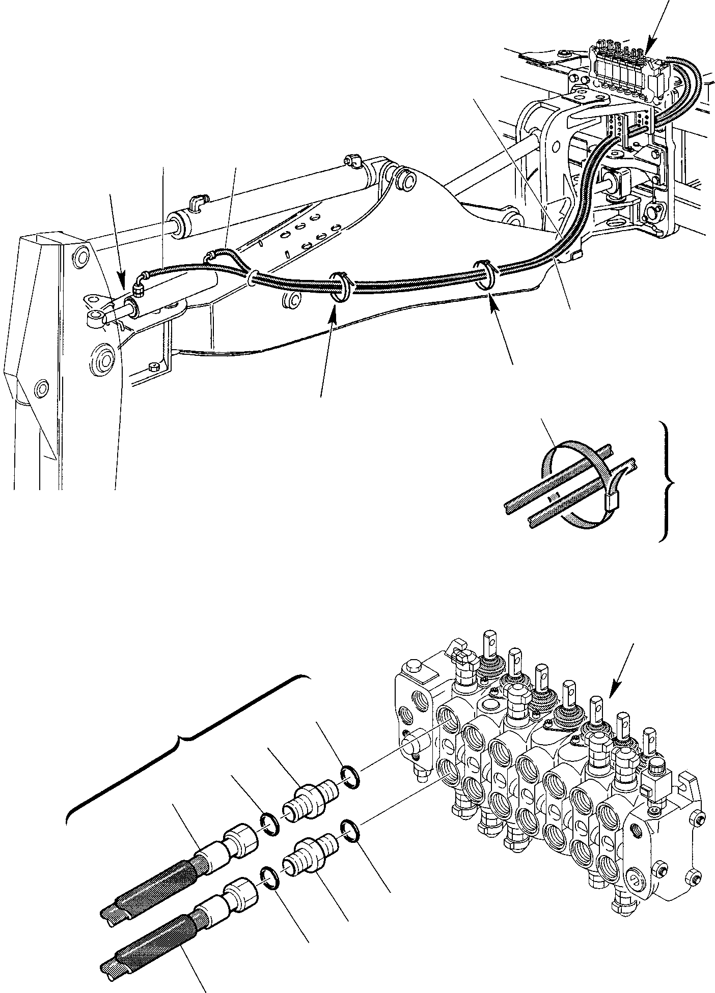 Part 66. HYDRAULIC PIPING (SIDE DIGGING BOOM CYLINDER LINE) [6810]