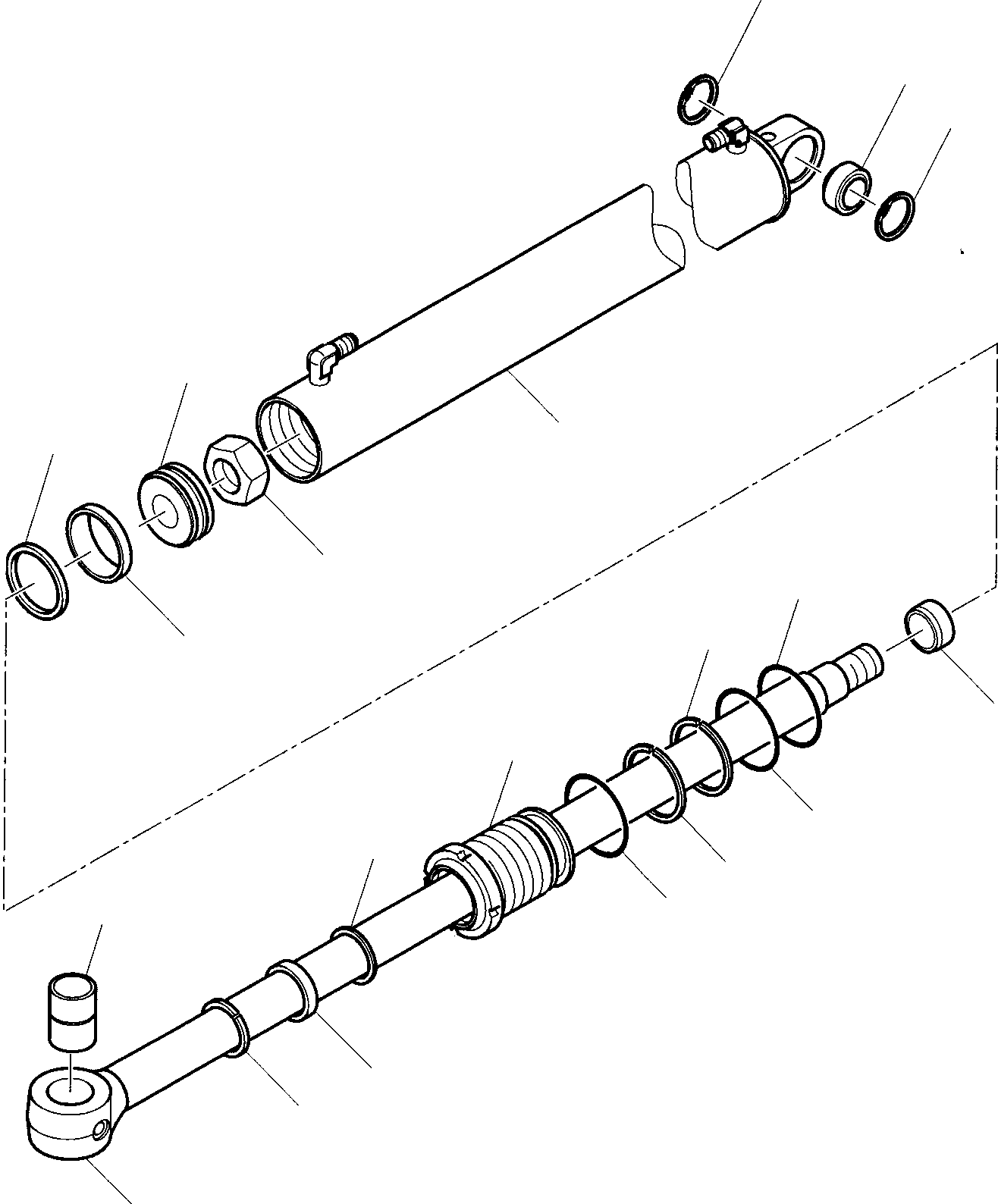 Part 24. ARM CYLINDER (FOR SIDE DIGGING BOOM) [7215]