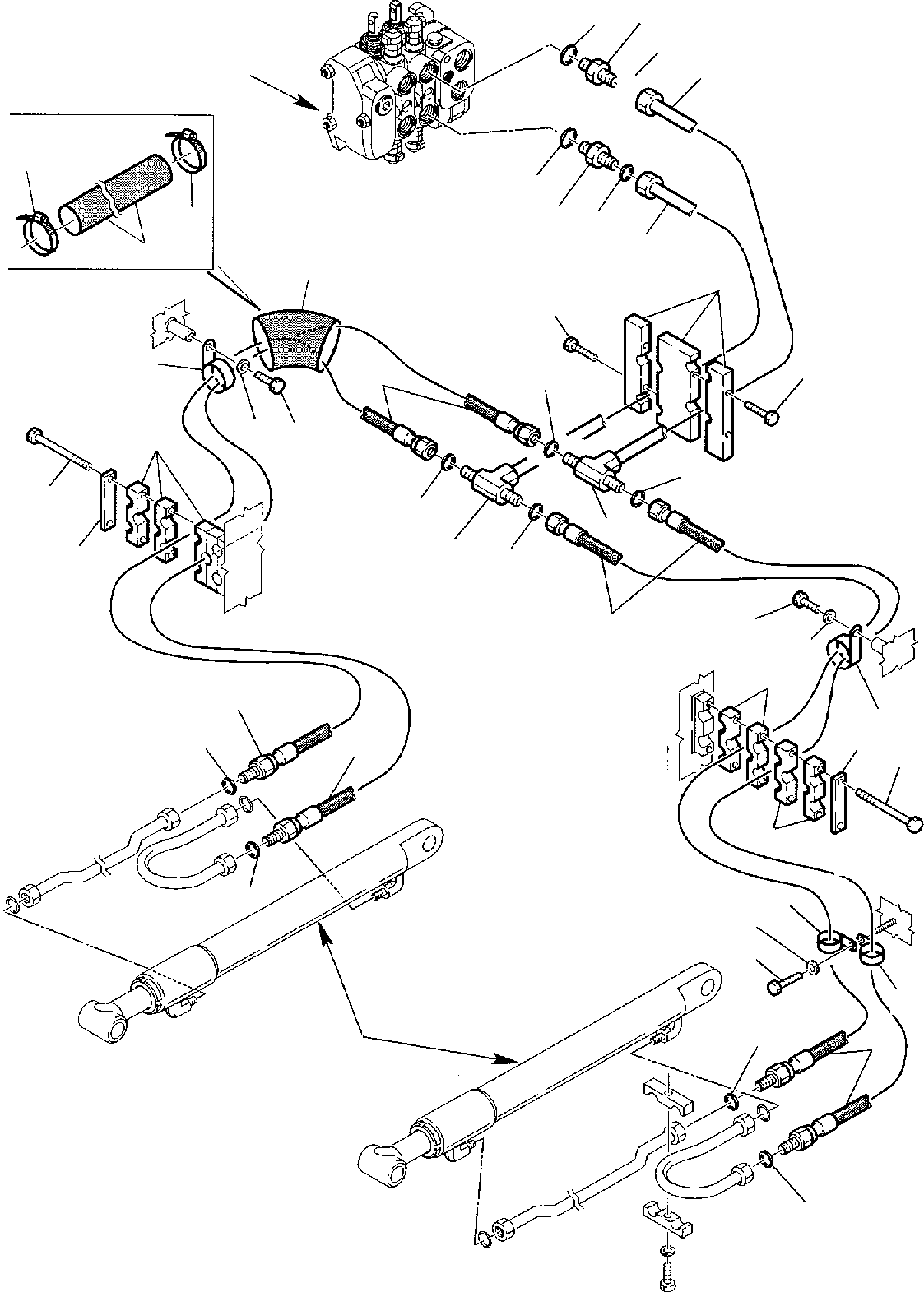 Part 41. HYDRAULIC PIPING (SHOVEL LIFTING CYLINDER LINE) (1/2) [6600]