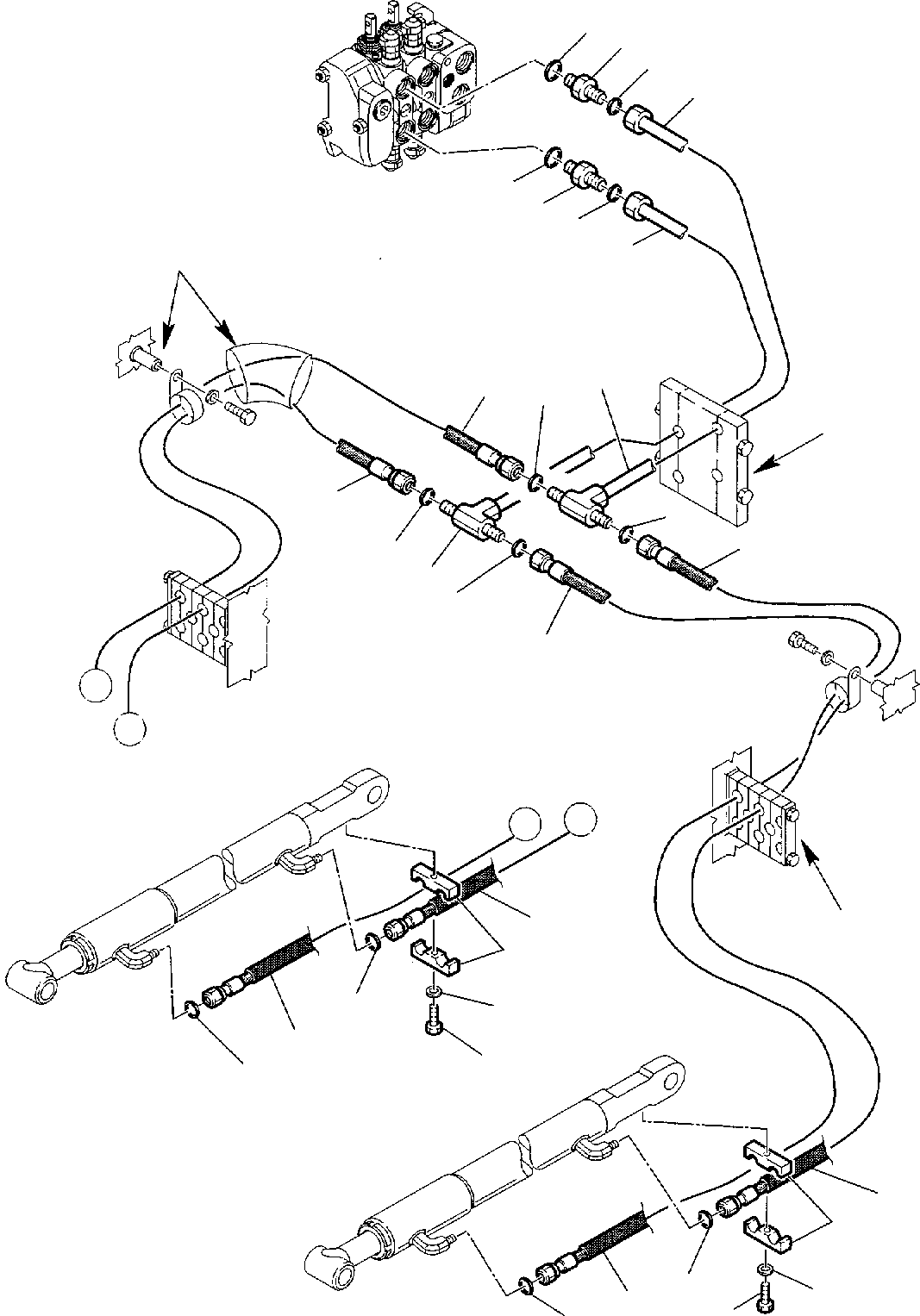 Part 45. HYDRAULIC PIPING (SHOVEL TIPPING CYLINDER LINE) (1/2) [6630]