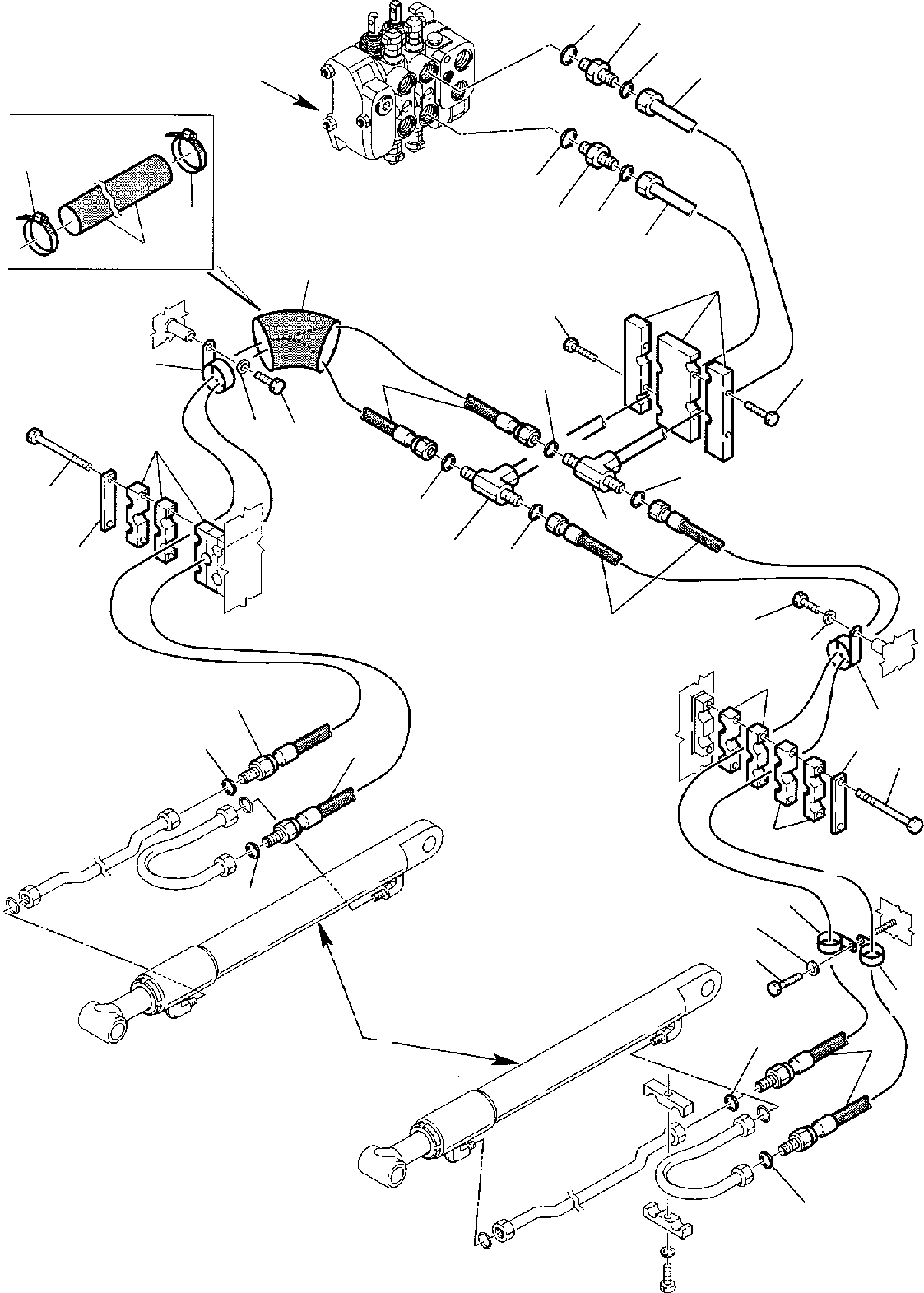 Part 51. HYDRAULIC PIPING (SHOVEL LIFTING CYLINDER LINE) (1/2) [6600]