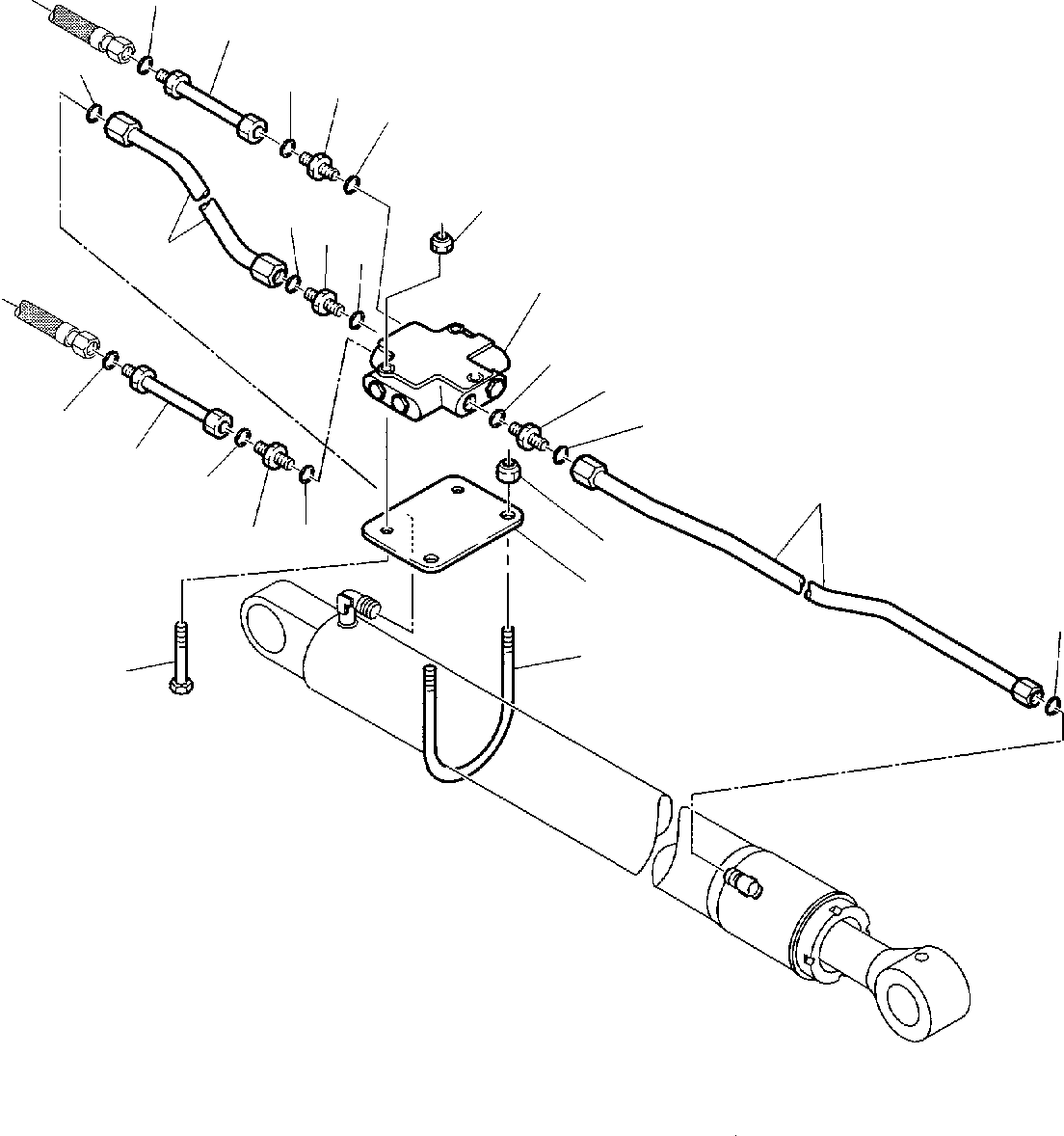 Part 53. HYDRAULIC PIPING (SHOVEL LIFTING CYLINDER) (SAFETY VALVE) (OPTIONALS) [6620]