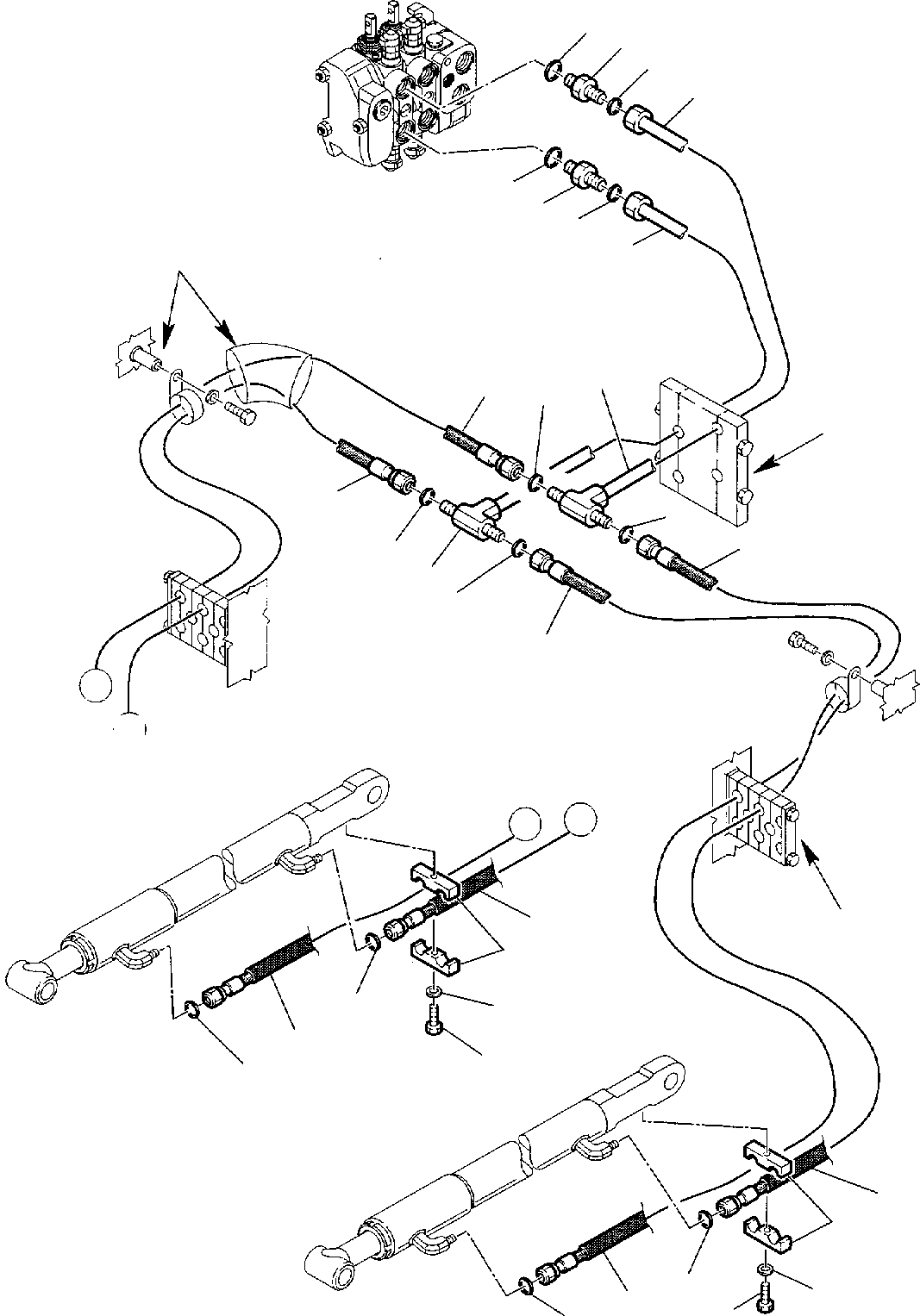 Part 55. HYDRAULIC PIPING (SHOVEL TIPPING CYLINDER LINE) (1/2) [6630]