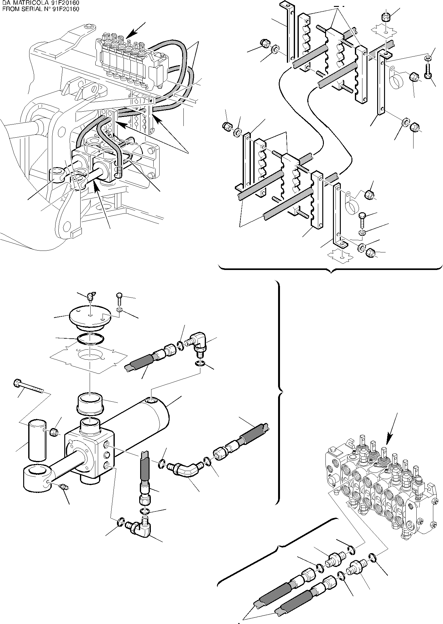 Part 67. HYDRAULIC PIPING (BOOM SWING CYLINDER LINE) [6701]