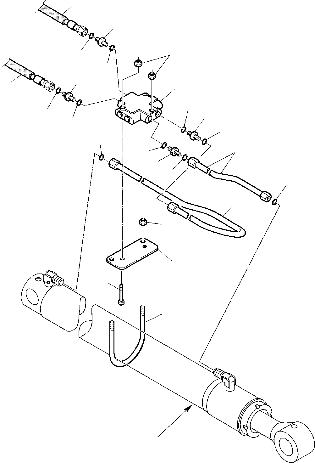 Part 72. HYDRAULIC PIPING (ARM CYLINDER LINE) (SAFETY VALVE) (OPTIONALS) [6735]