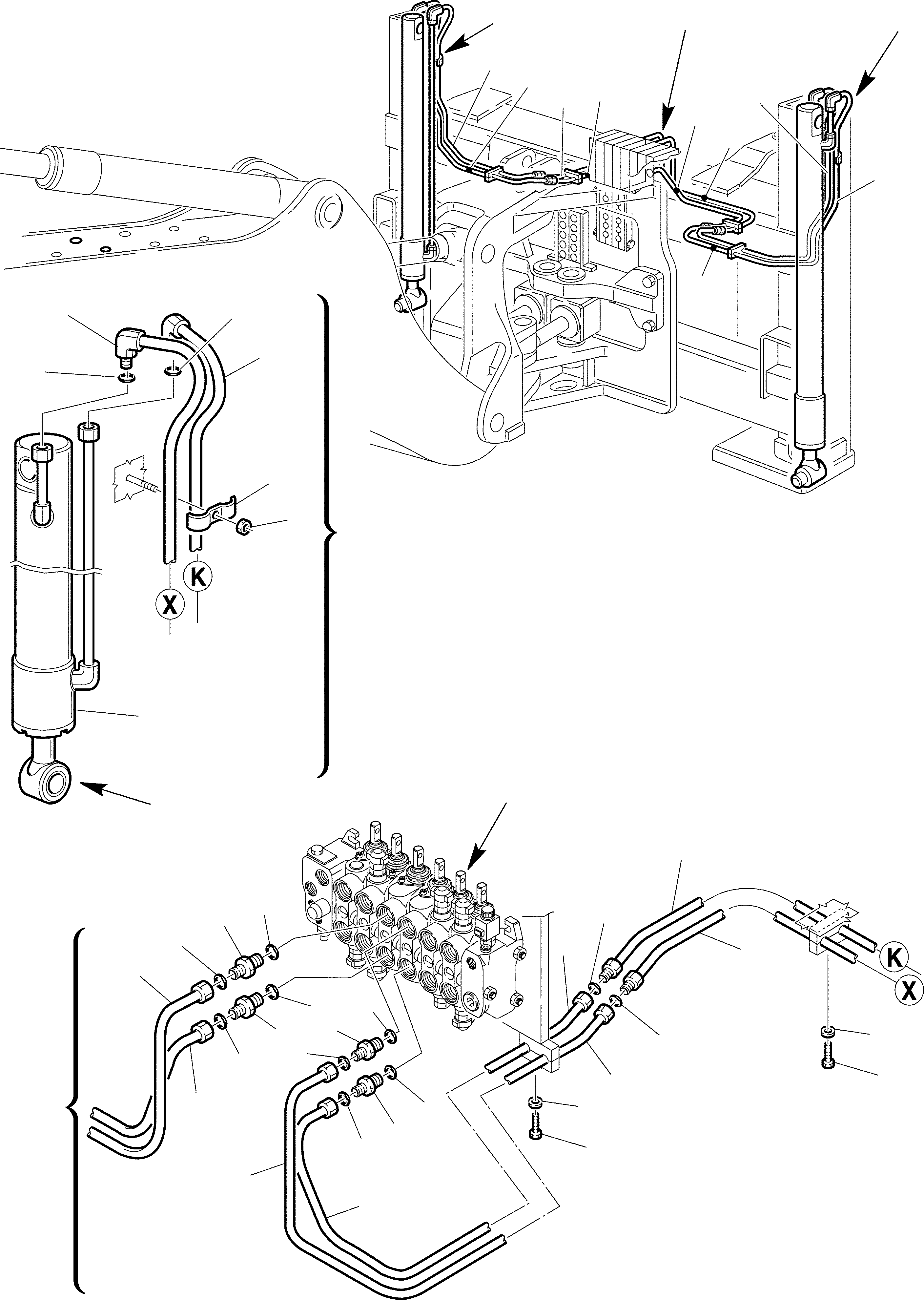 Part 78. HYDRAULIC PIPING (VERTICAL OUTRIGGER CYLINDER LINE) [6780]