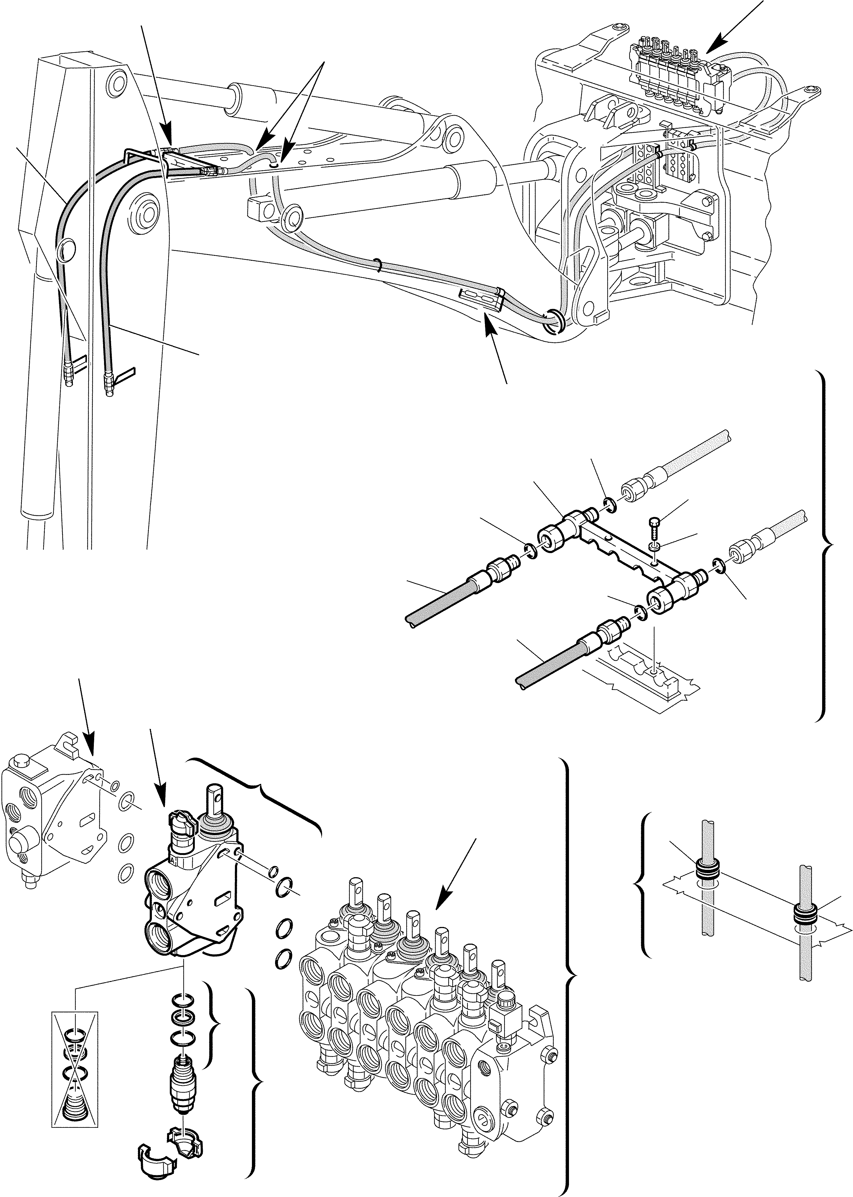 Part 92. HYDRAULIC CIRCUIT FOR POSITIONABLE SWINGING BUCKET (2/4) [6885]