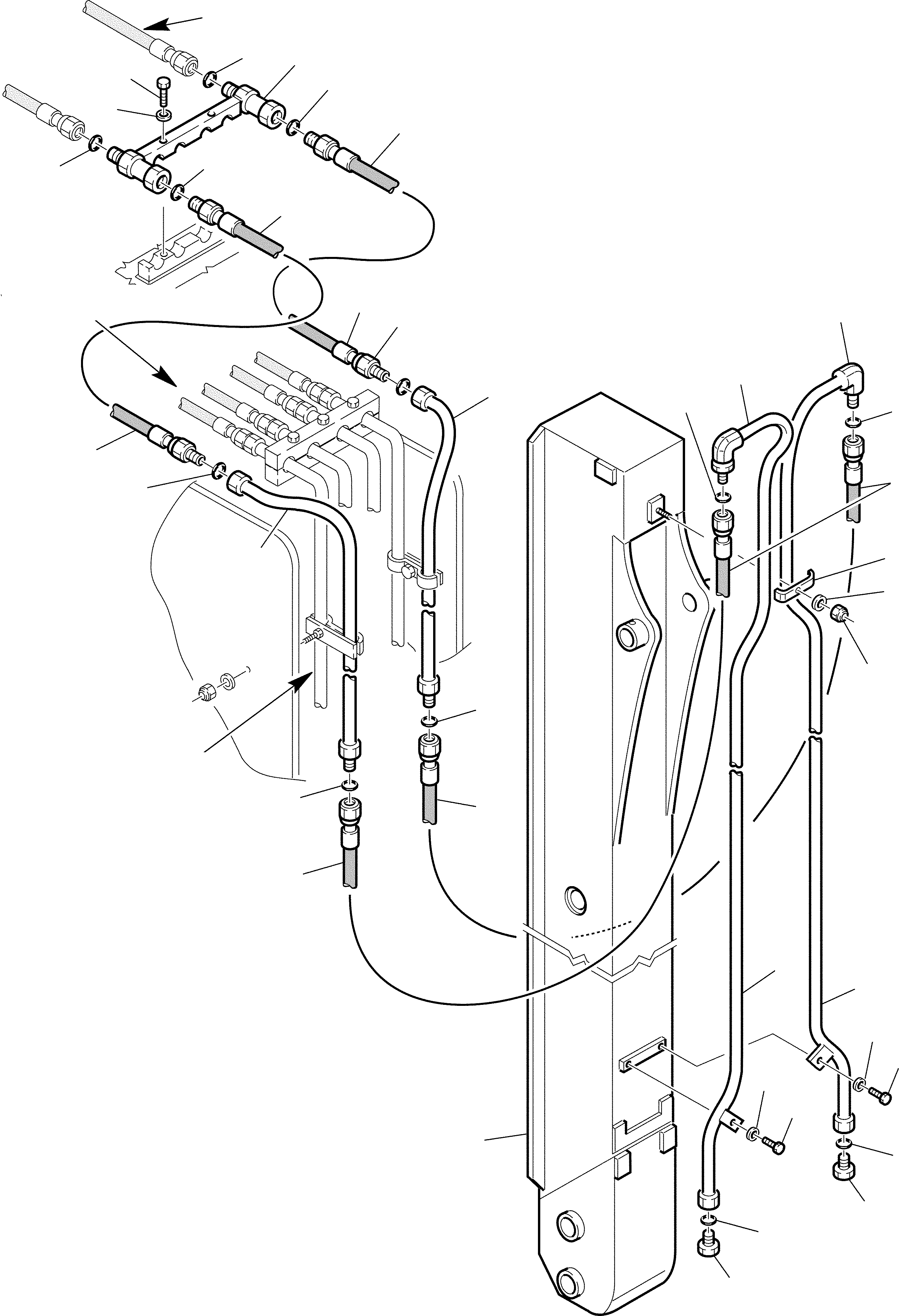 Part 111. HYDRAULIC CIRCUIT FOR POSITIONABLE SWINGING BUCKET WITH JIG ARM (3/5) [6970]