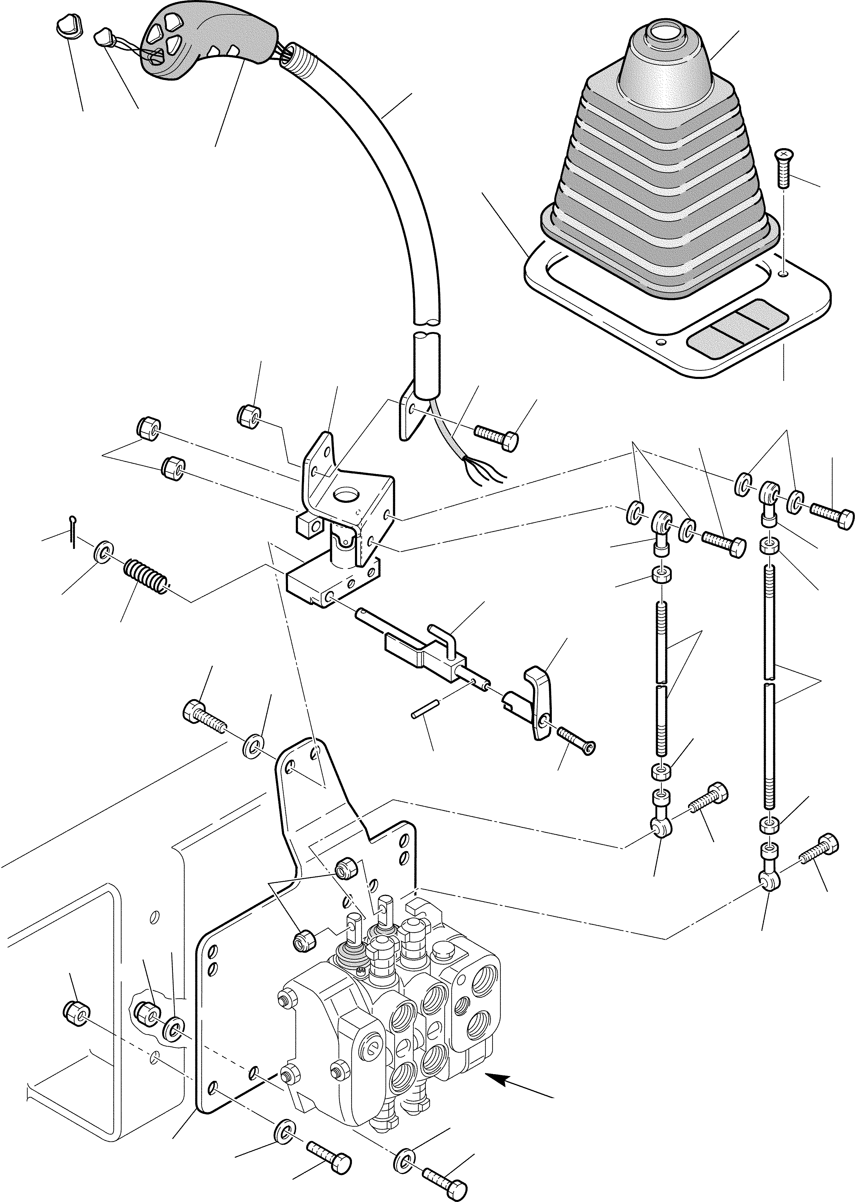 WB91R_2D B05999 HOVEL CONTROL LEVER