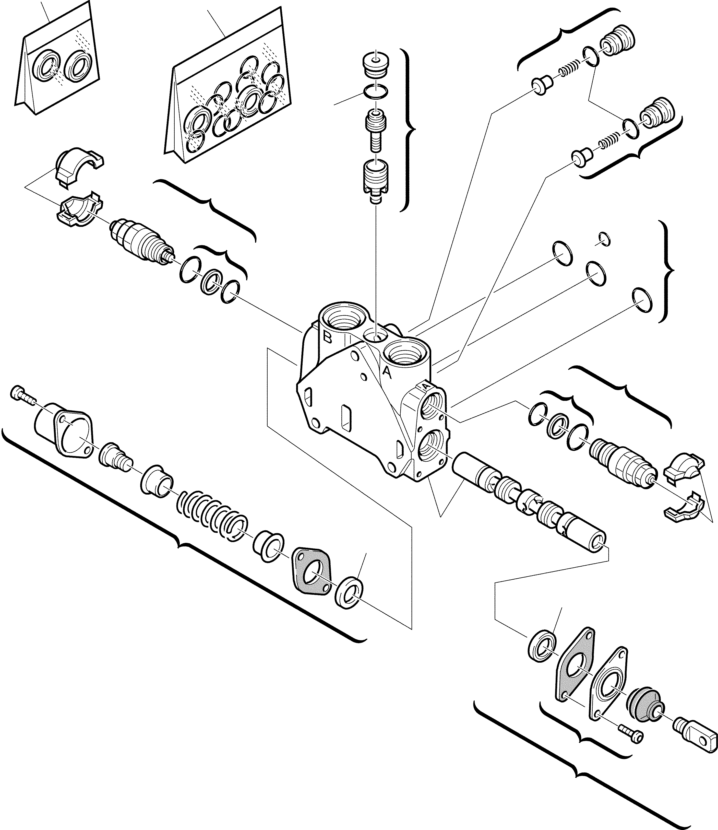 Part 16. SHOVEL CONTROL VALVE (FOR BUCKET 4 IN 1) (4/5) [6155]