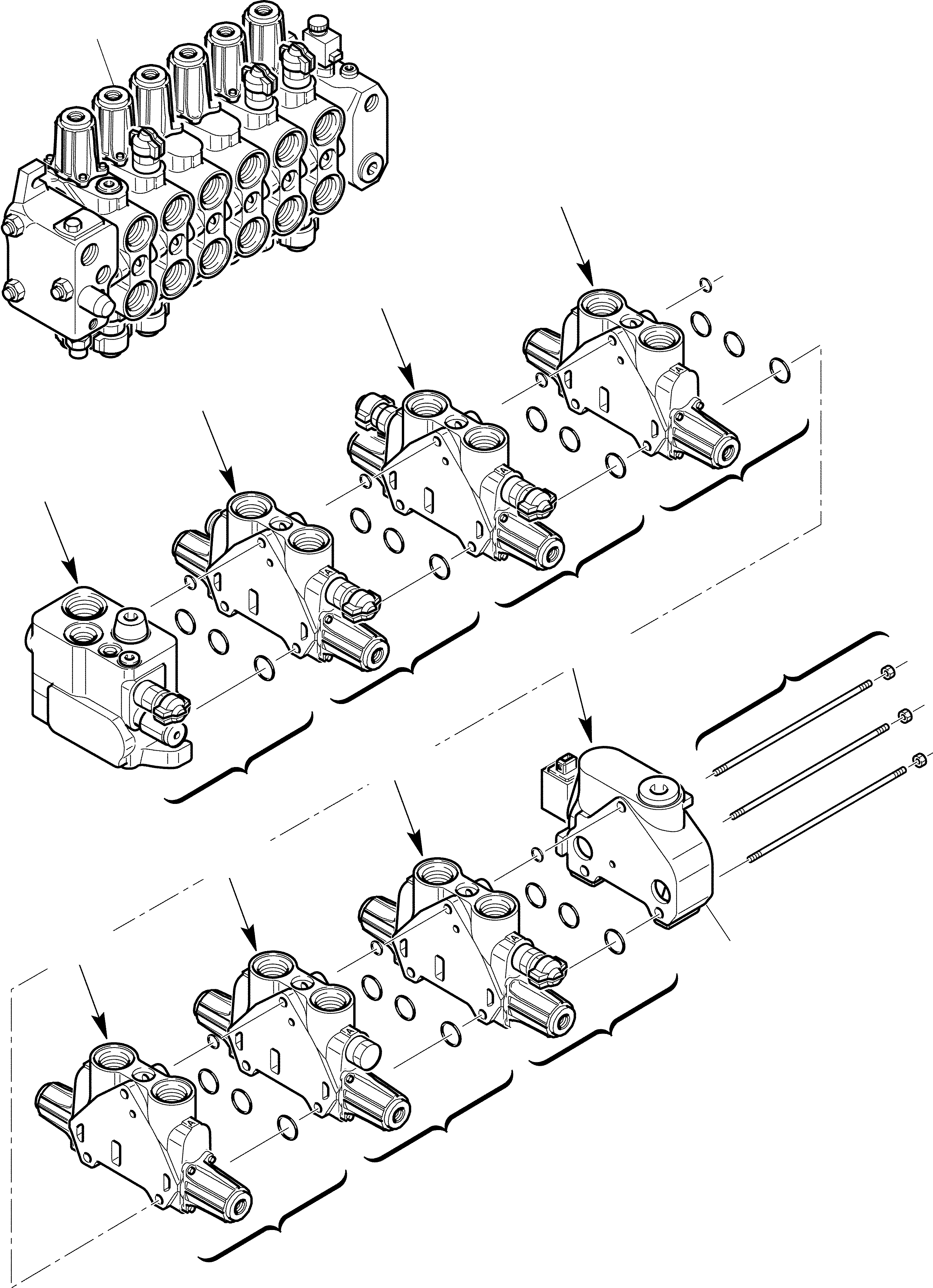 Part 36. BACKHOE CONTROL VALVE (WITH PPC) (OPTIONAL) (1/8) [6255]