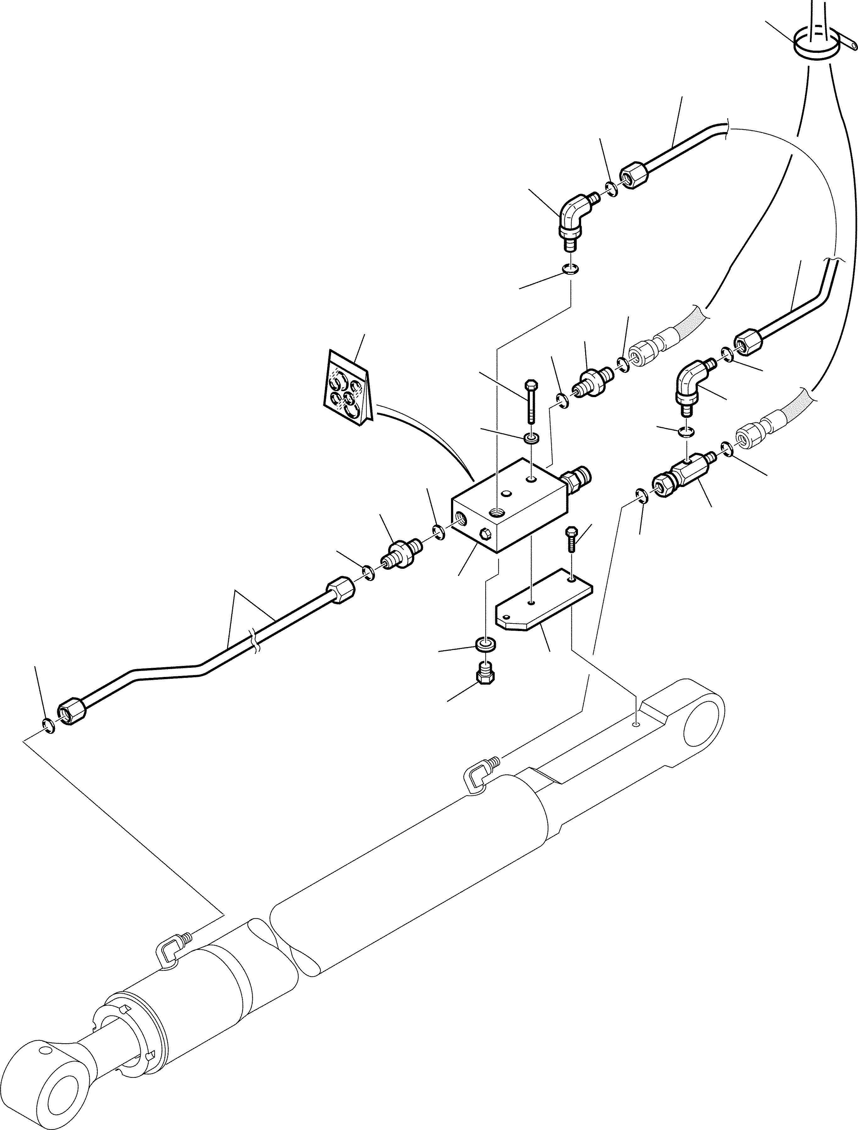 Part 74. HYDRAULIC PIPING (SHOVEL TIPPING CYLINDER LINE) SAFETY VALVE (OPTIONAL [6450]