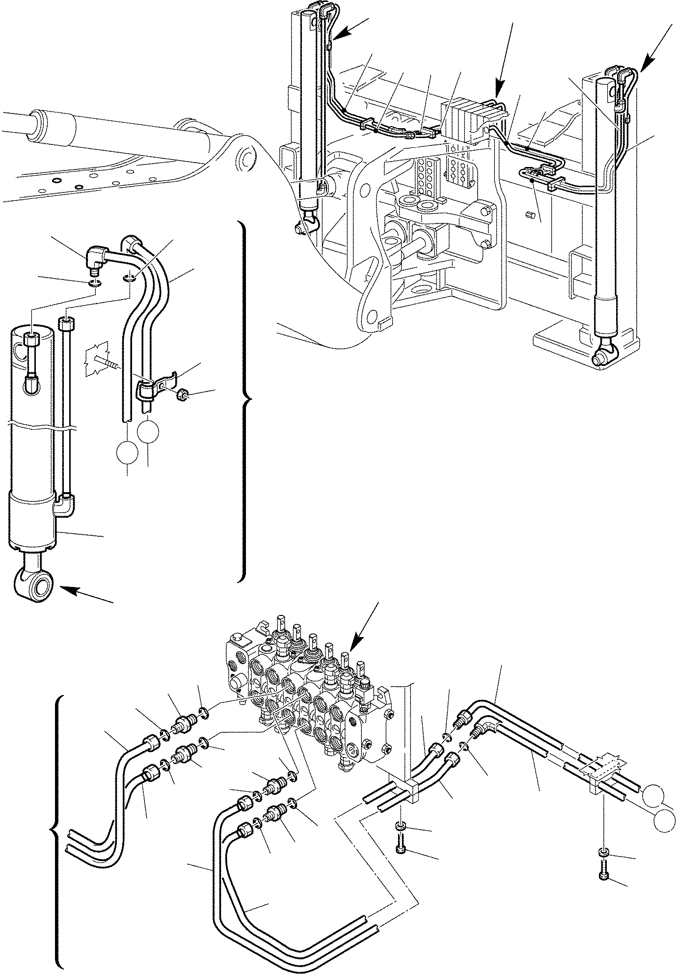 Part 98. HYDRAULIC PIPING (VERTICAL OUTRIGGER CYLINDER LINE) (WITH HYDRAULIC SLIDING PLATE) [6568]