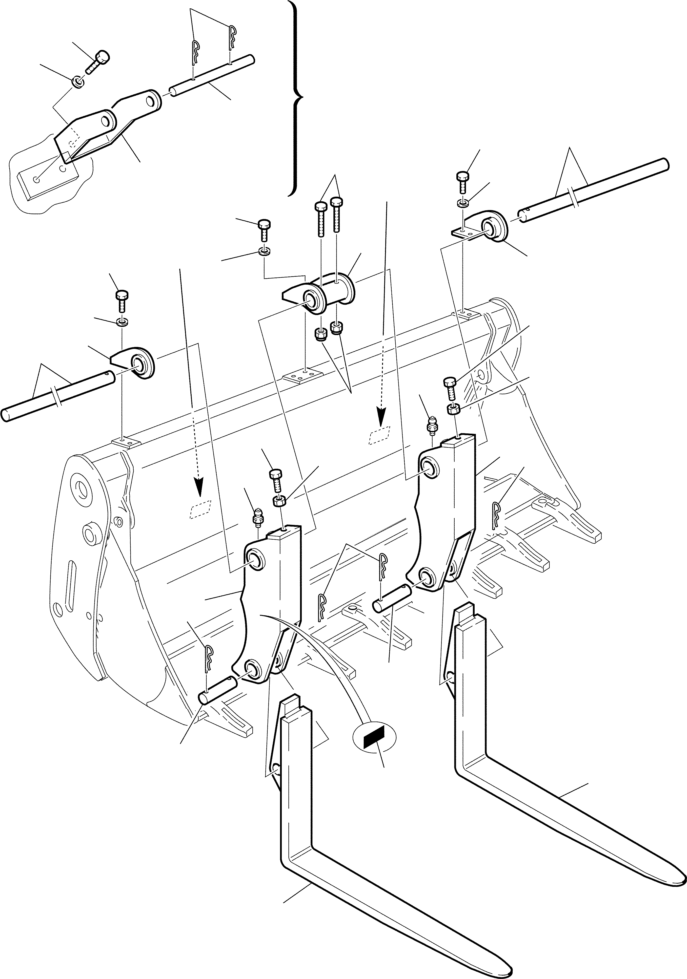 Part 15. FORK (FOR BUCKET 4 IN 1) [7160]