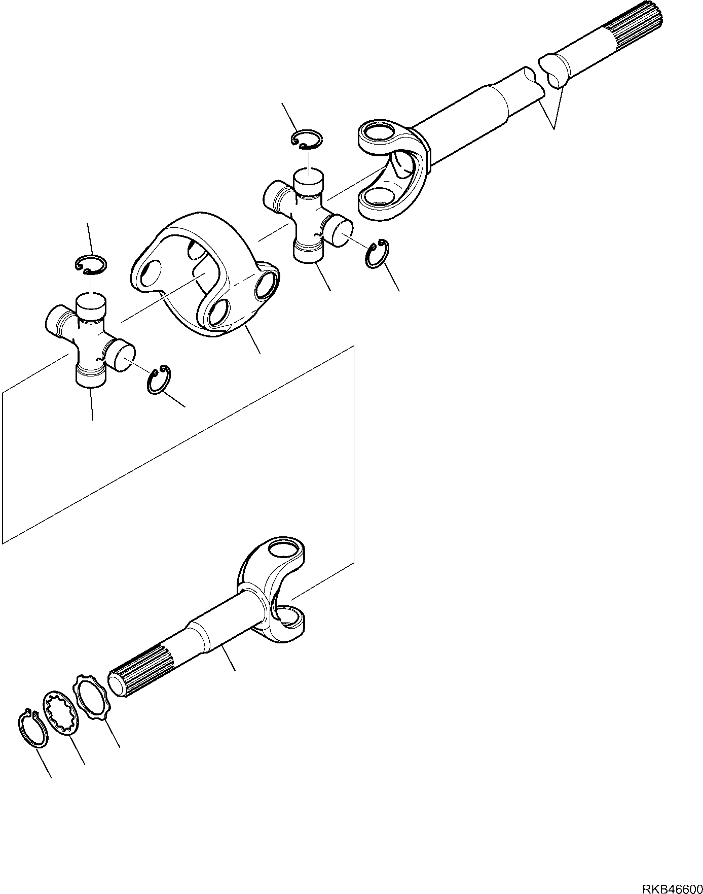 WB93R5 RKB46600 RONT AXLE (5/7)