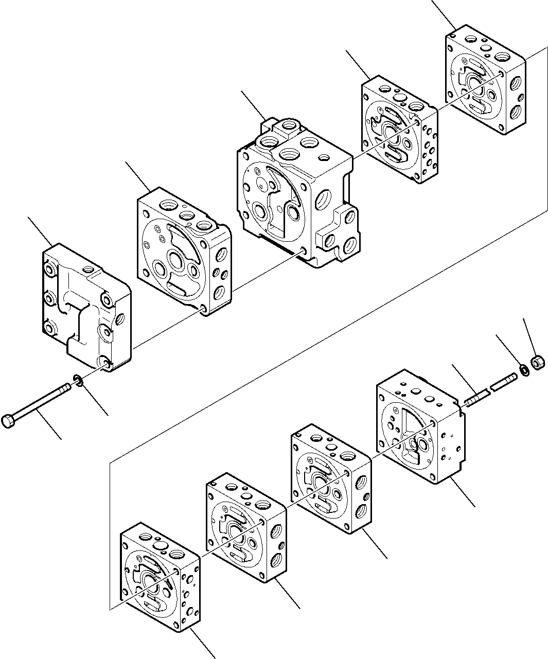 Part 6180. 8-SPOOL CONTROL VALVE (WITH BACKHOE PPC) (1/16) [6180]