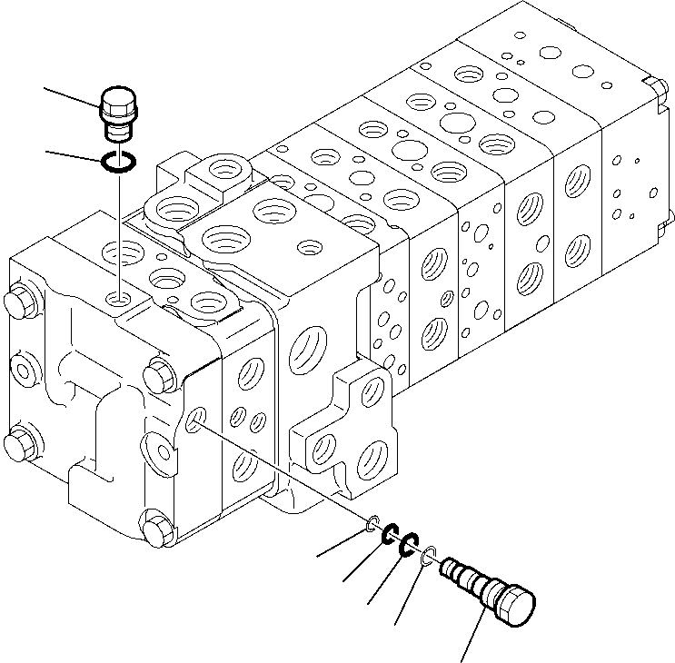 Part 6142. 8-SPOOL CONTROL VALVE (2/16) [6142]