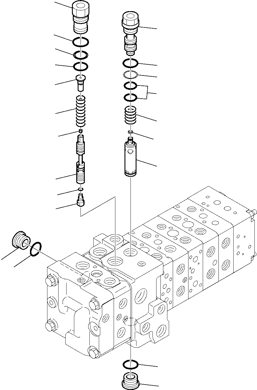 Part 6144. 8-SPOOL CONTROL VALVE (3/16) [6144]