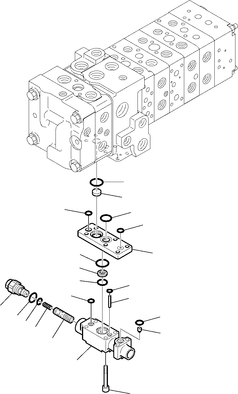 Part 6186. 8-SPOOL CONTROL VALVE (WITH BACKHOE PPC) (4/16) [6186]