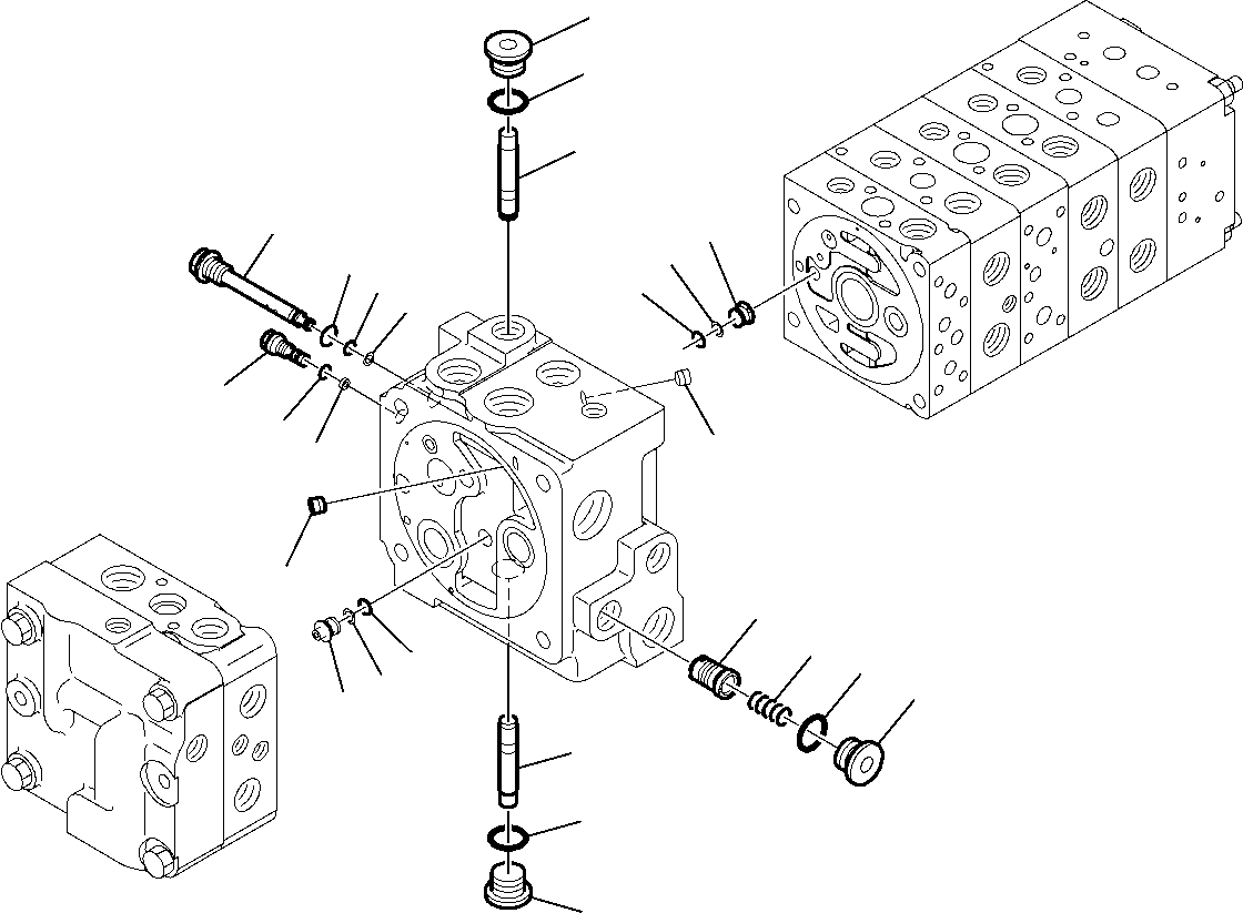 Part 6188. 8-SPOOL CONTROL VALVE (WITH BACKHOE PPC) (5/16) [6188]