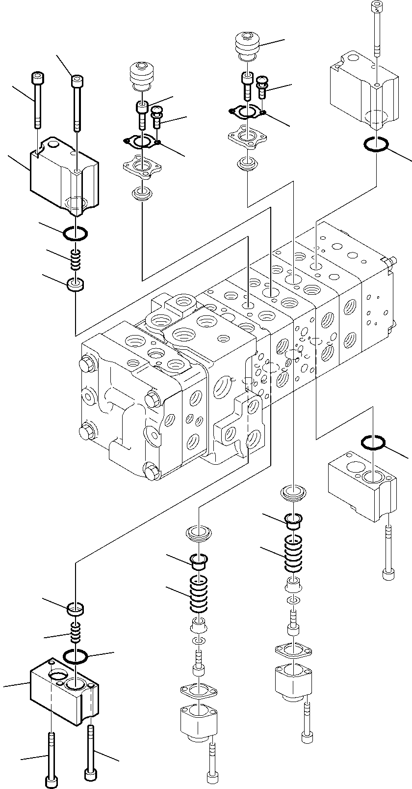 Part 6154. 8-SPOOL CONTROL VALVE (8/16) [6154]