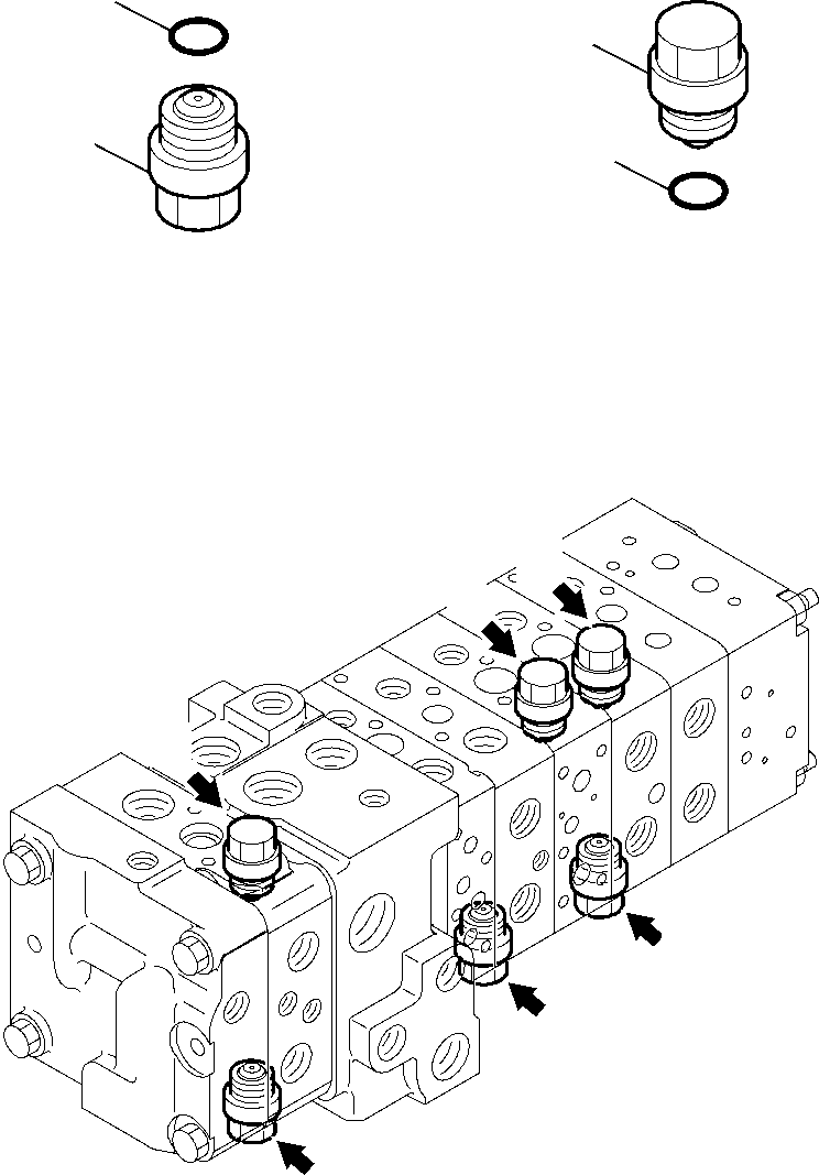 Part 6166. 8-SPOOL CONTROL VALVE (13/16) [6166]