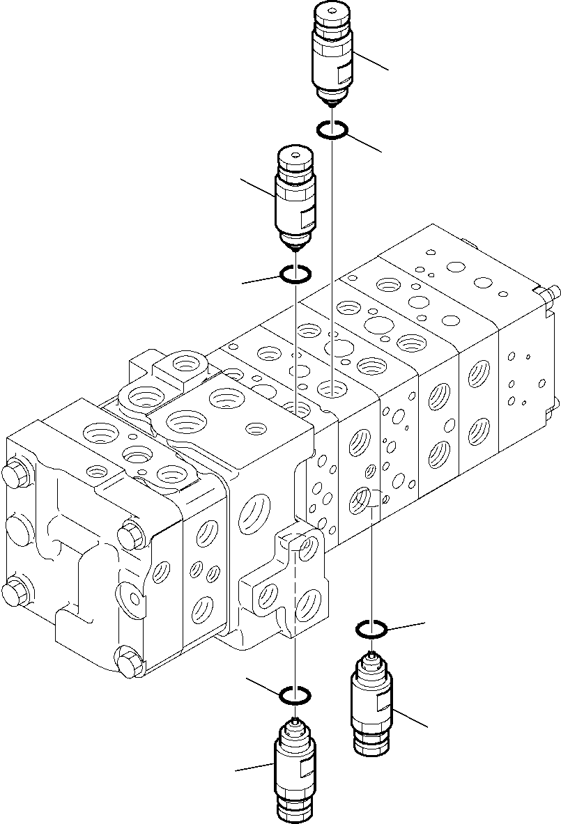 Part 6208. 8-SPOOL CONTROL VALVE (WITH BACKHOE PPC) (15/16) [6208]