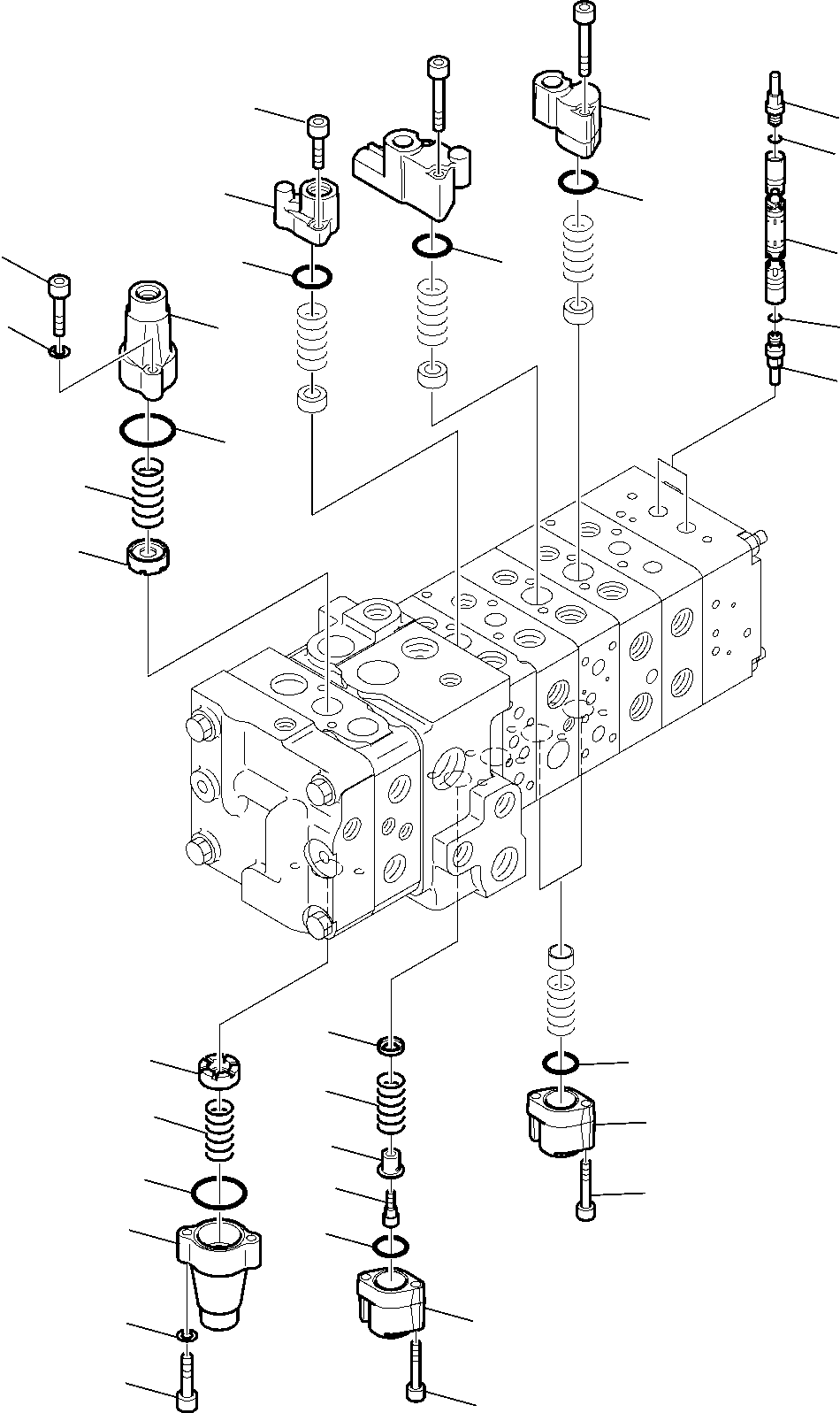 Part 6192. 8-SPOOL CONTROL VALVE (WITH BACKHOE PPC) (7/16) [6192]