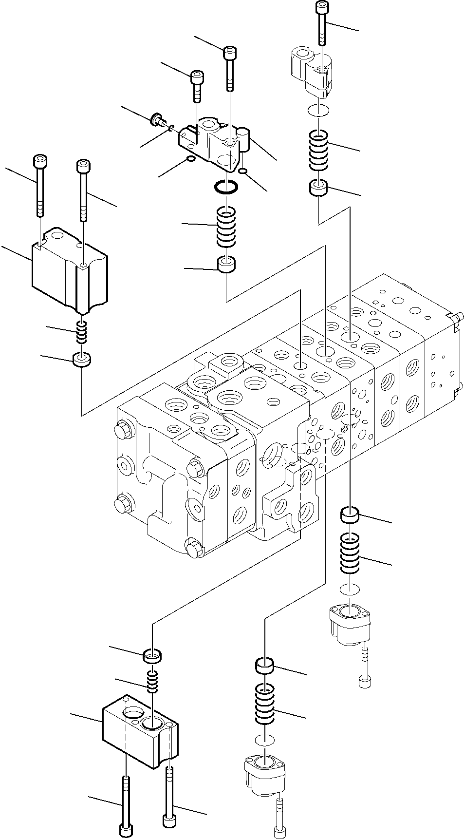 Part 6194. 8-SPOOL CONTROL VALVE (WITH BACKHOE PPC) (8/16) [6194]