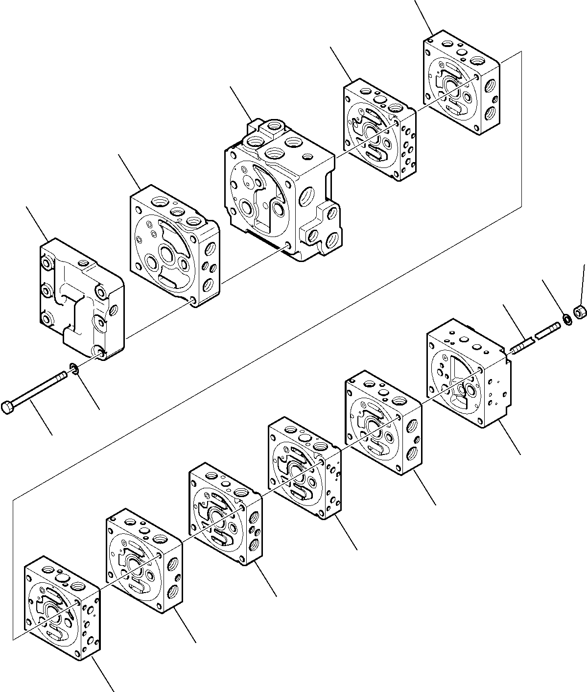 Part 6260. 10-SPOOL CONTROL VALVE (WITH BACKHOE PPC) (1/16) [6260]