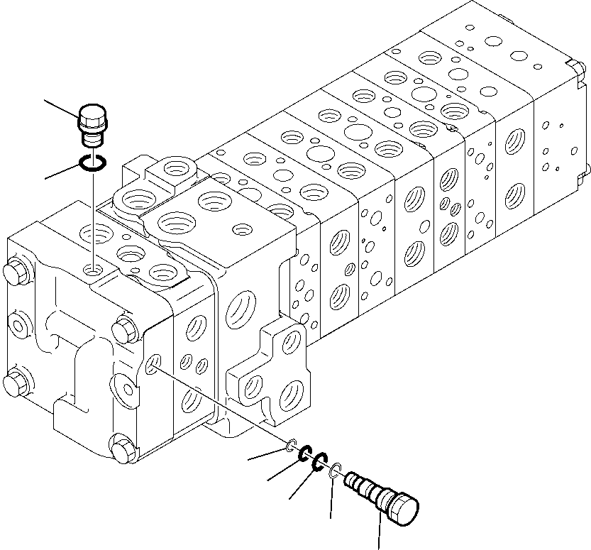 Part 6262. 10-SPOOL CONTROL VALVE (WITH BACKHOE PPC) (2/16) [6262]