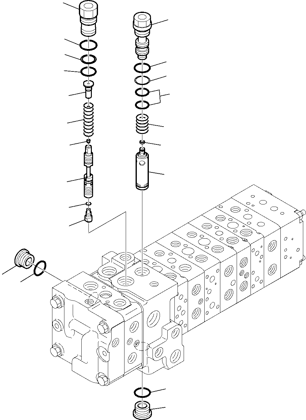 Part 6224. 10-SPOOL CONTROL VALVE (3/16) [6224]