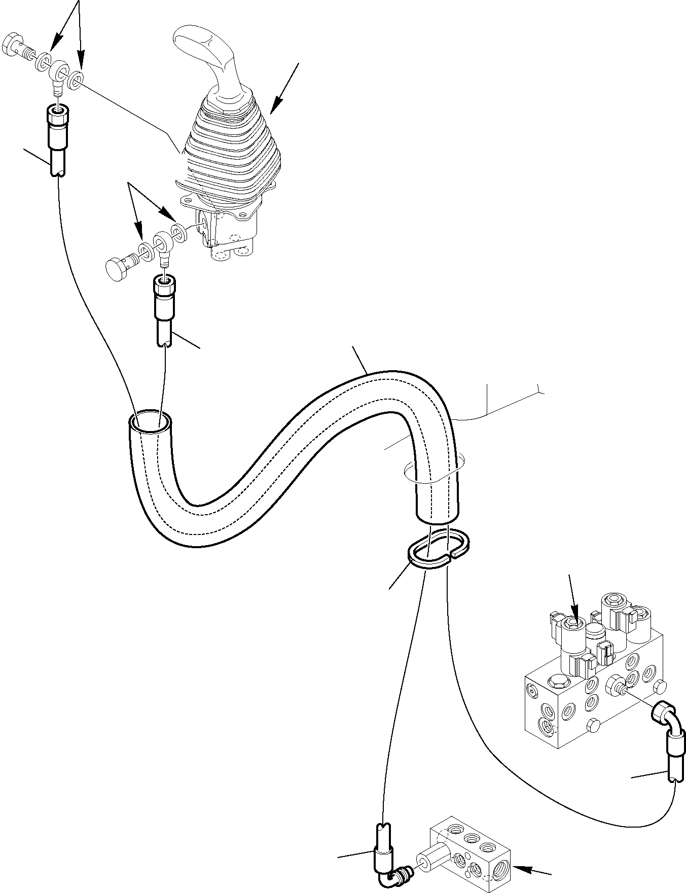 Part 6455. HYDRAULIC PIPING (SERVOCONTROL DELIVERY AND RETURN LINE) (SHOVEL LINE) [6455]