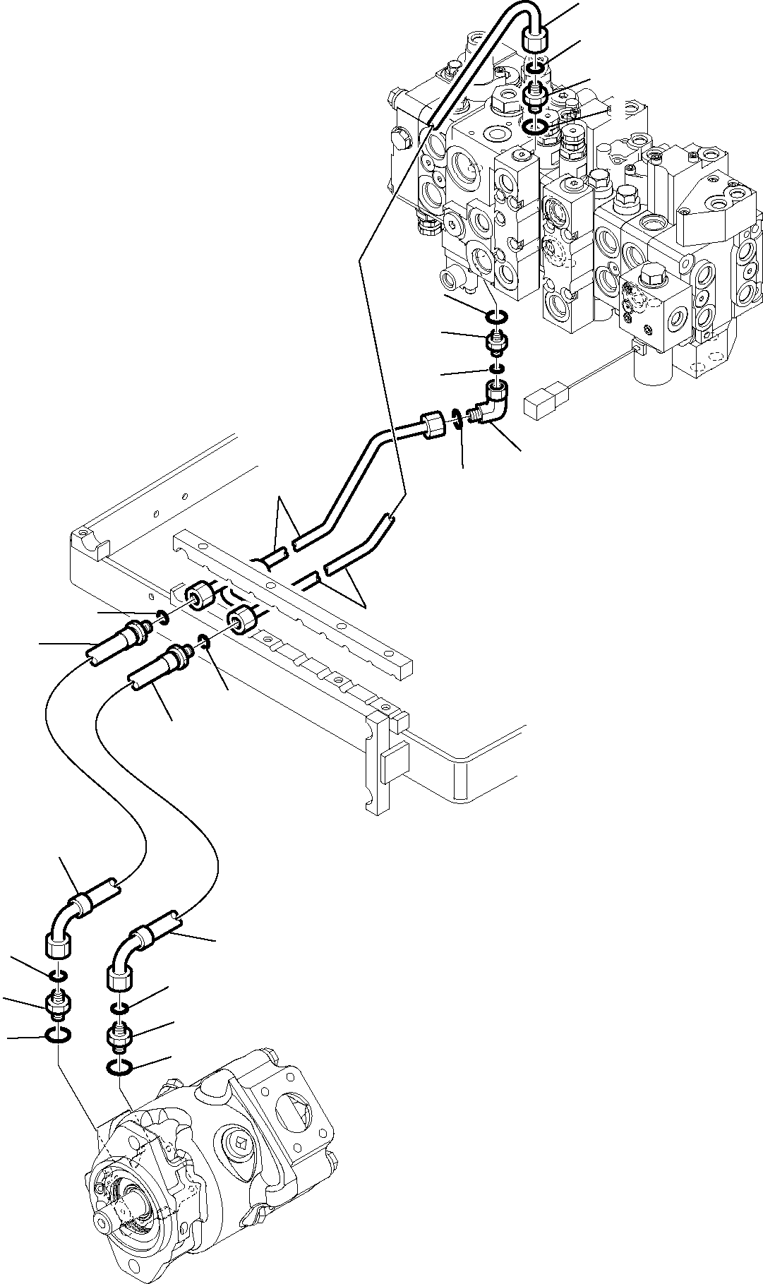 Part 6472. HYDRAULIC PIPING (LOAD SENSING) (WITH BACKHOE PPC) [6472]