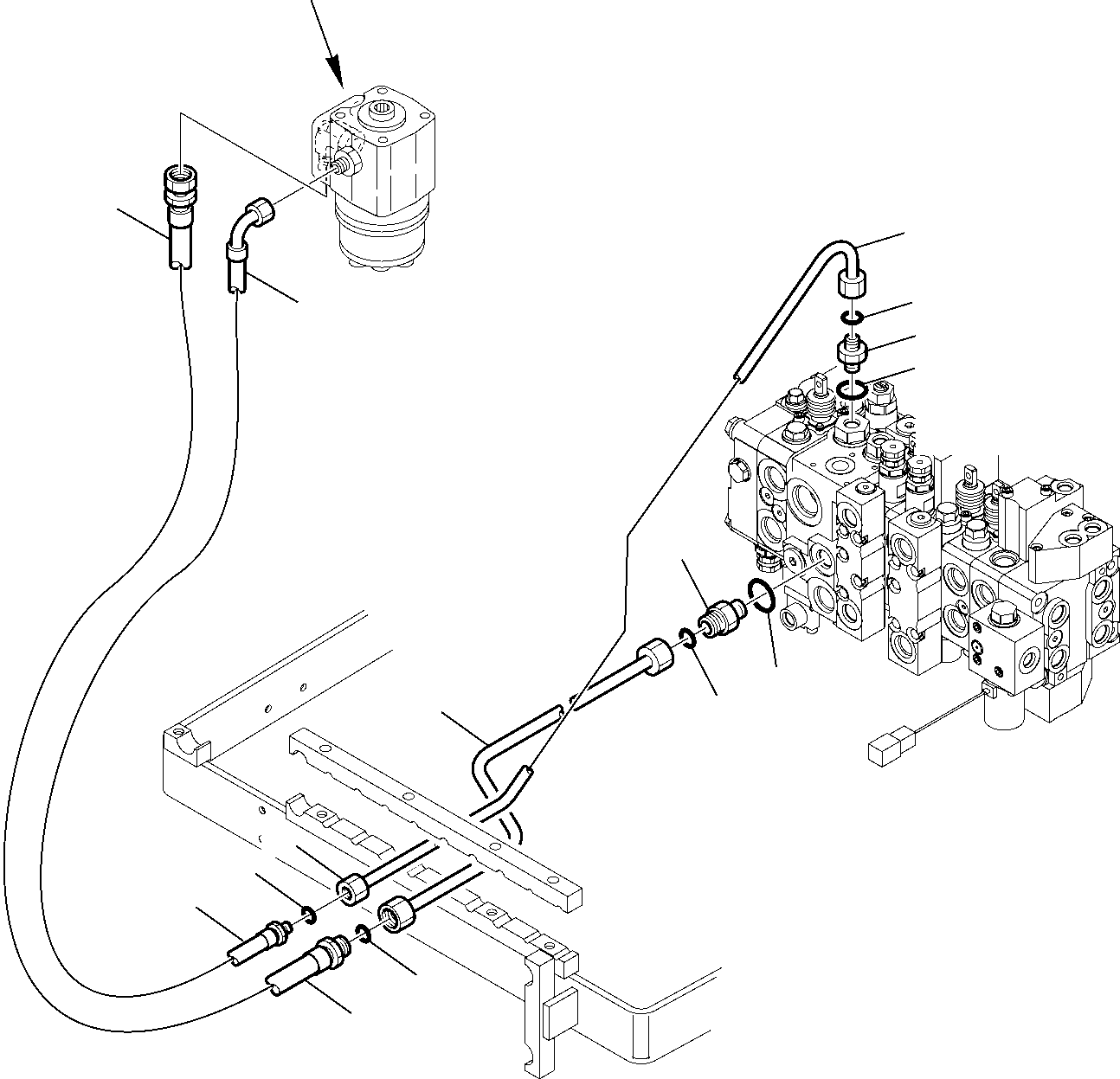 Part 6500. HYDRAULIC PIPING (STEERING LINE) (1/2) [6500]